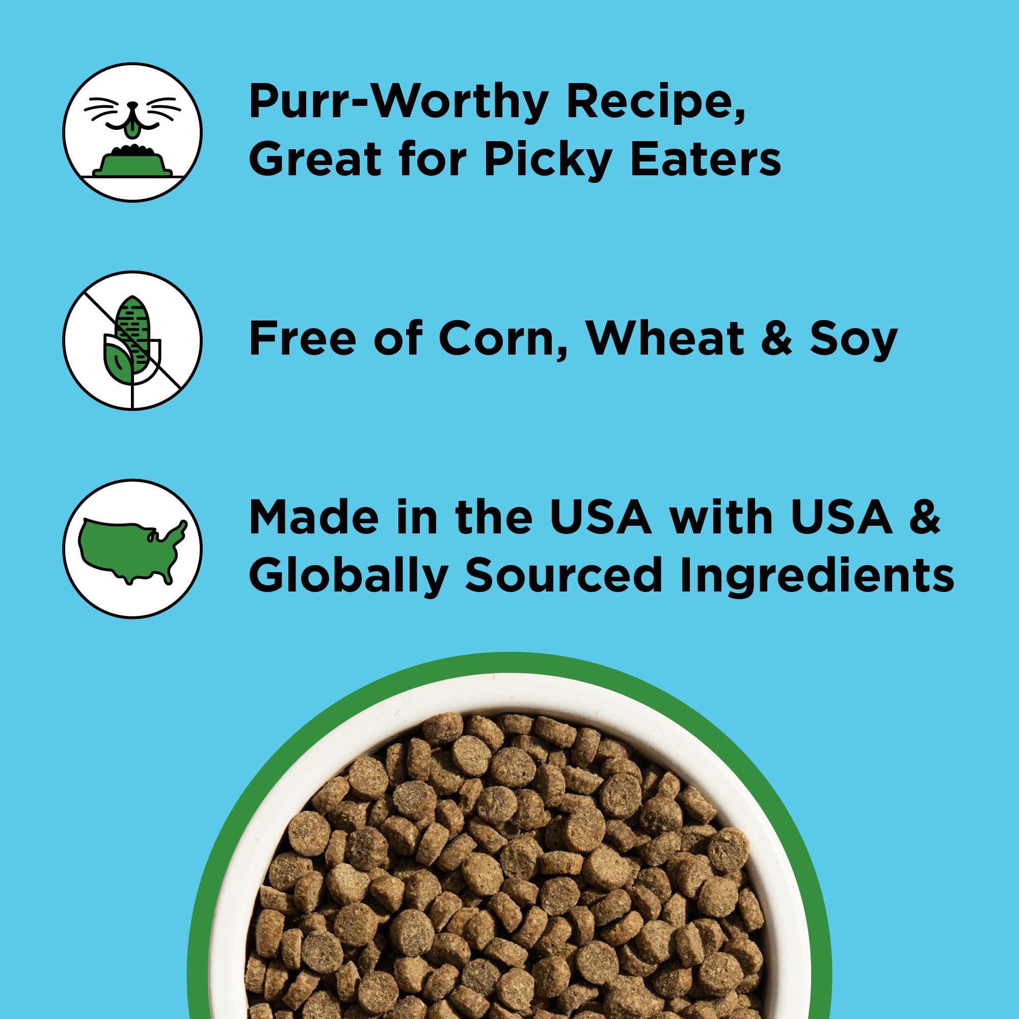BIXBI Liberty Dry Food Digestive Cat Health Chicken Recipe, 10lb