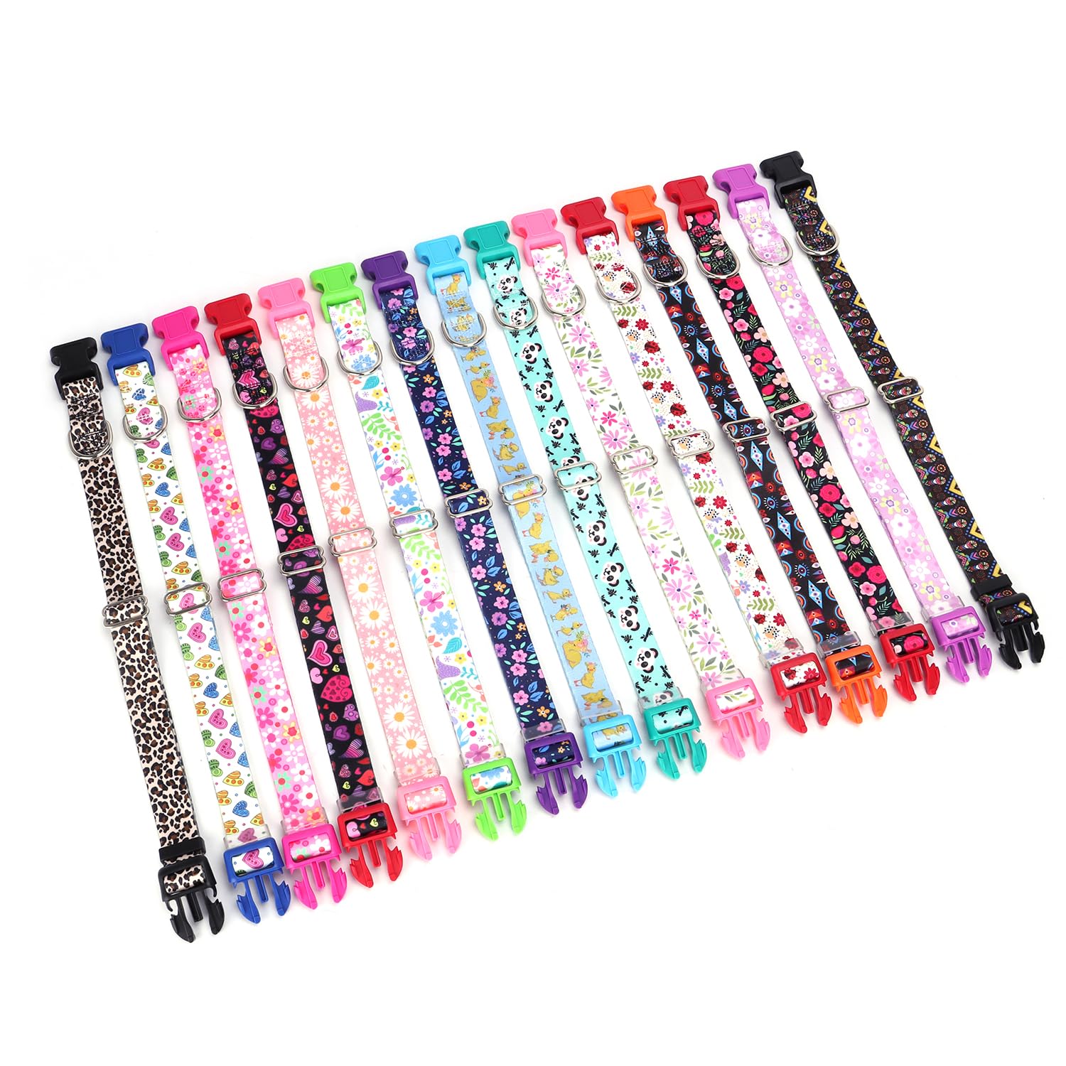 Blue Dog Collar With Cute Duck Patterns, Adjustable Nylon Comfy Soft Durable Pet Collar For Xs Small Medium Large Extra Large Bo