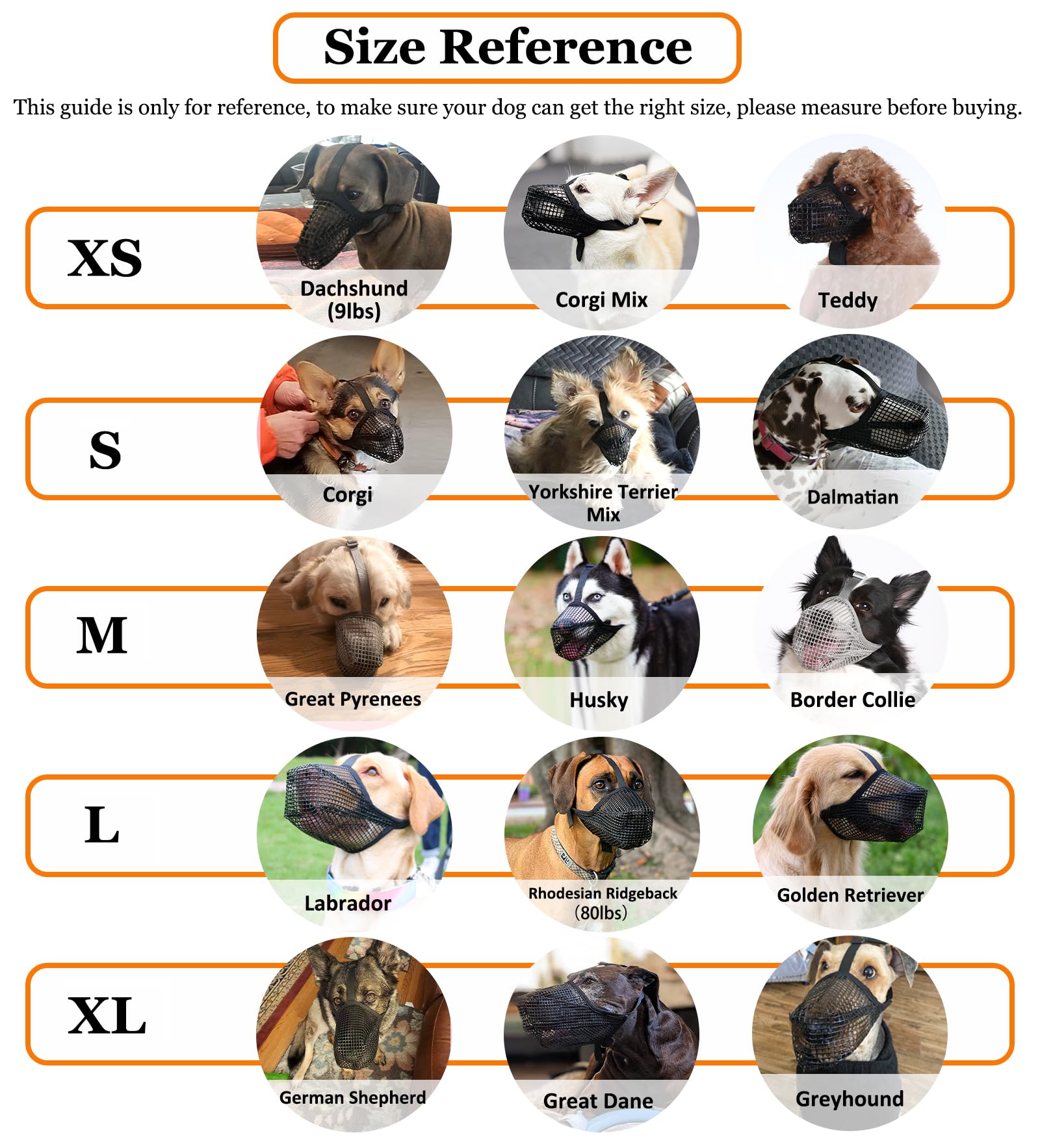 Crazy Felix Dog Muzzle - Soft Mesh, Adjustable, Breathable for Small to Large Dogs, Black, XS (Snout Circumference: 4½?-6¼?)