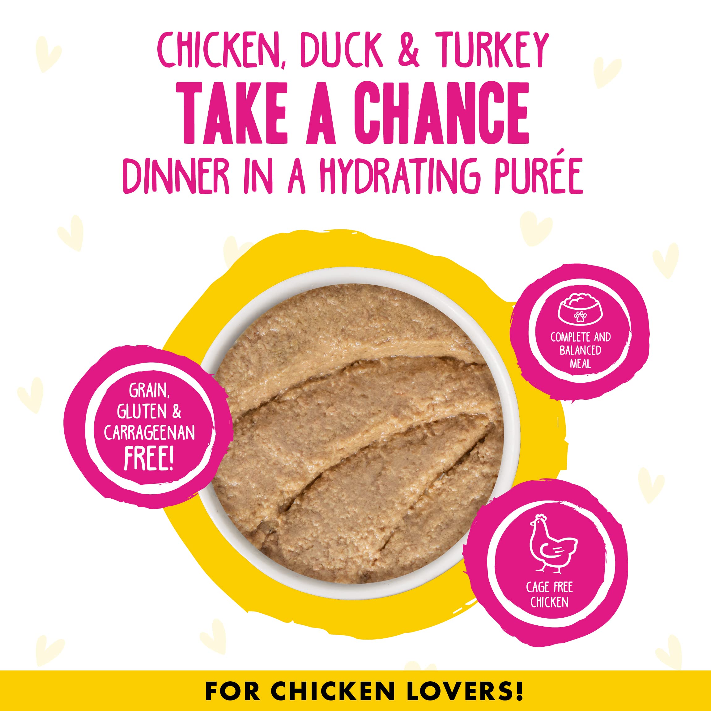 Weruva B.F.F. PLAY - Best Feline Friend Pat   Lovers, Aw Yeah!, Chicken, Duck & Turkey Take a Chance with Chicken, Duck & Turkey