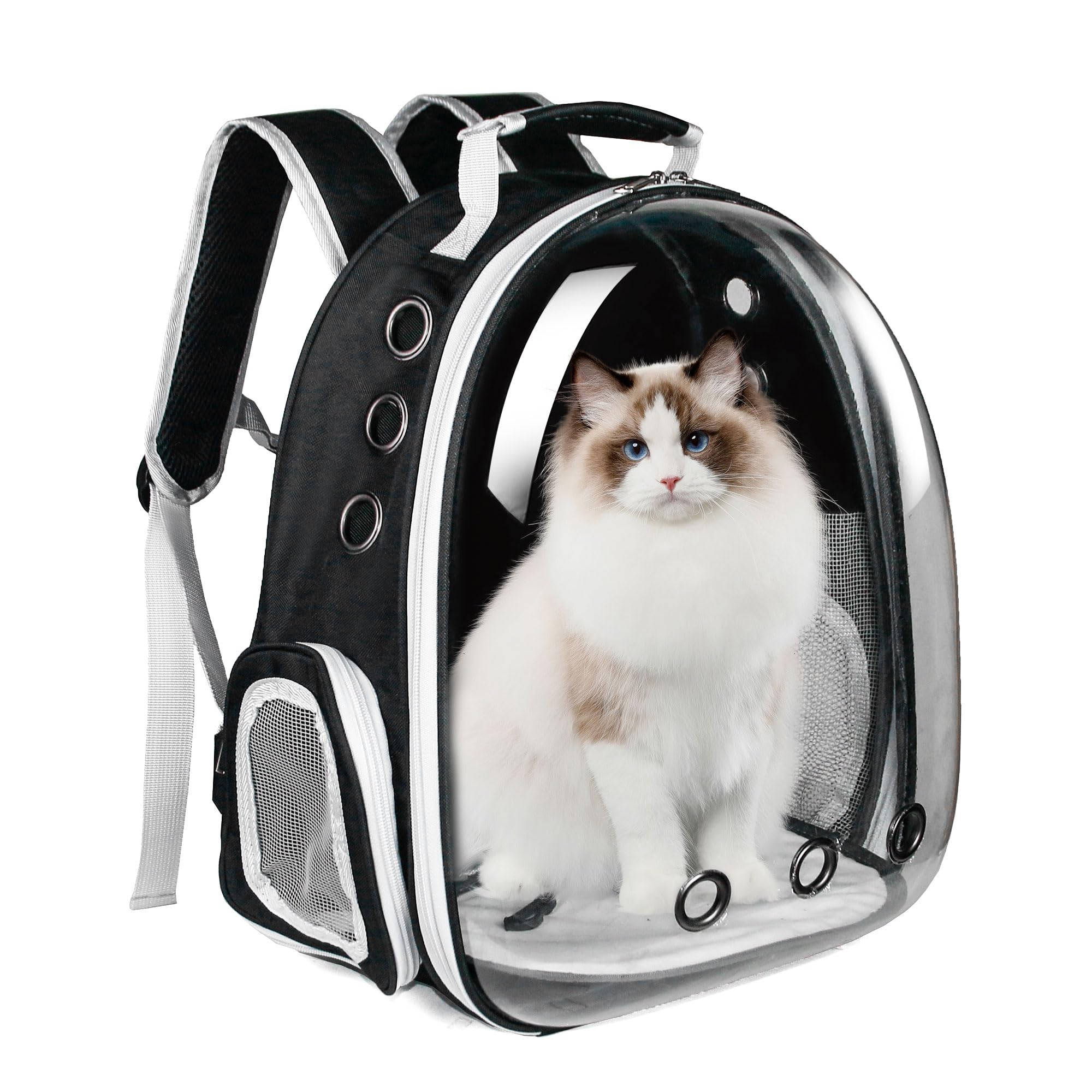 GeerDuo Cat Backpack, Airline Approved Bubble Carrying Bag for Small Medium Dogs Cats, Space Capsule Pet Carrier Dog Hiking Back