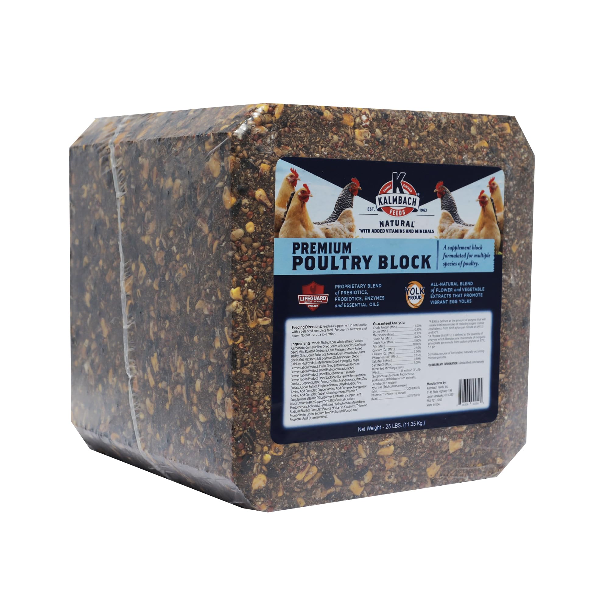 Kalmbach Feeds All Natural Poultry Block, 25 Lb