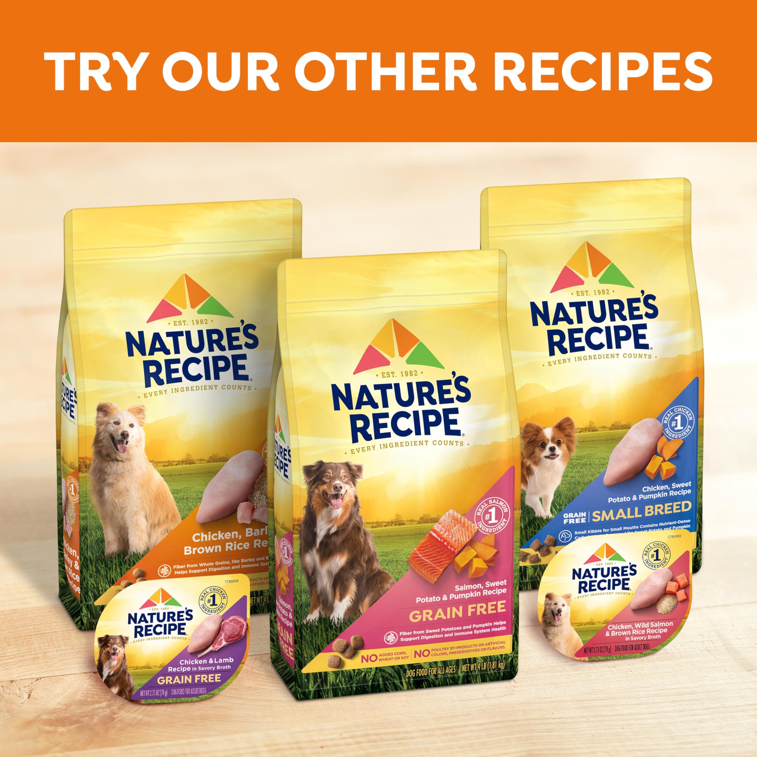 Nature's Recipe Grain Free Wet Dog Food Paté Variety Pack, Chicken & Beef with Sweet Potato & Pumpkin, 13oz Cans (Pack of 12)