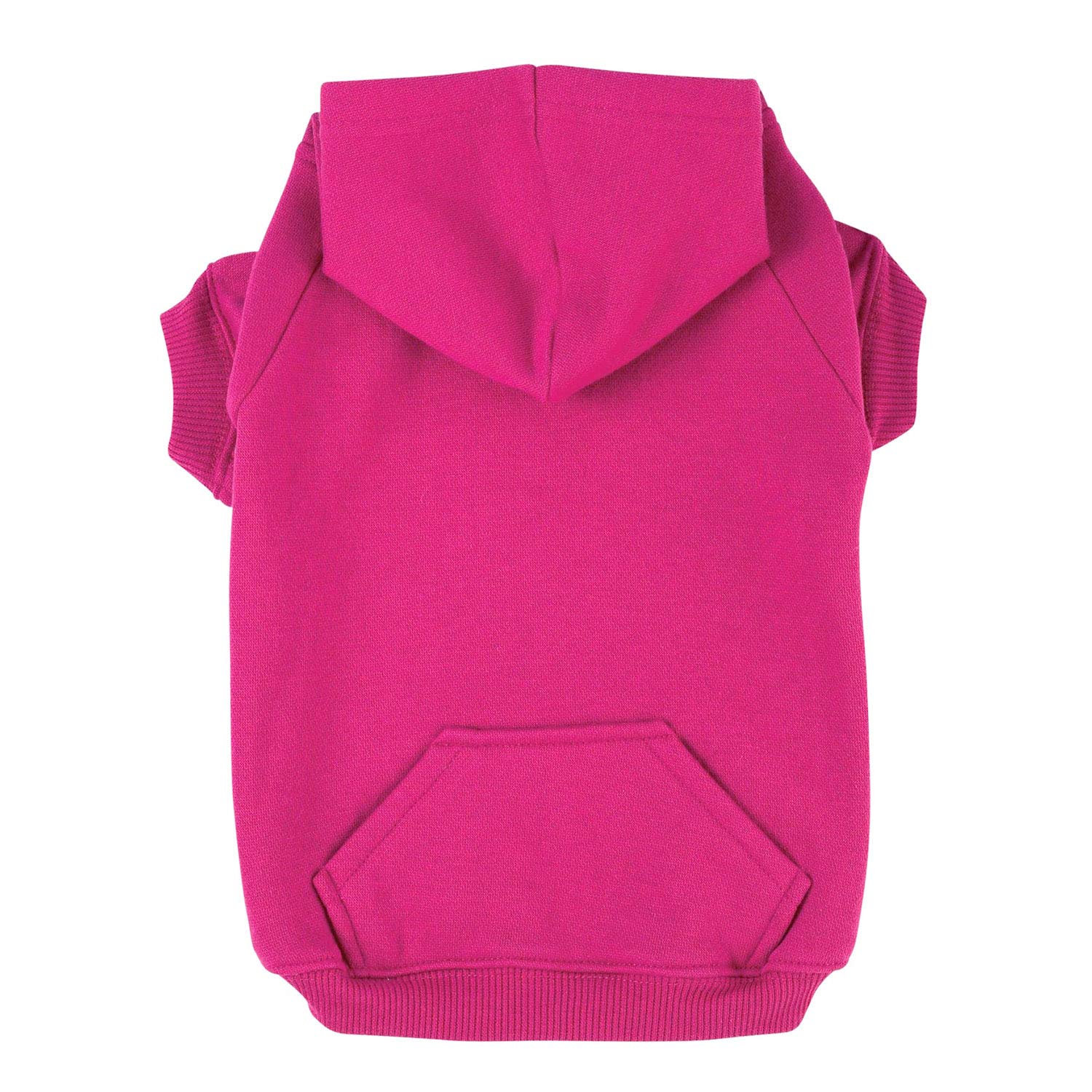 Zack & Zoey Basic Hoodie For Dogs, 12' Small, Raspberry Sorbet