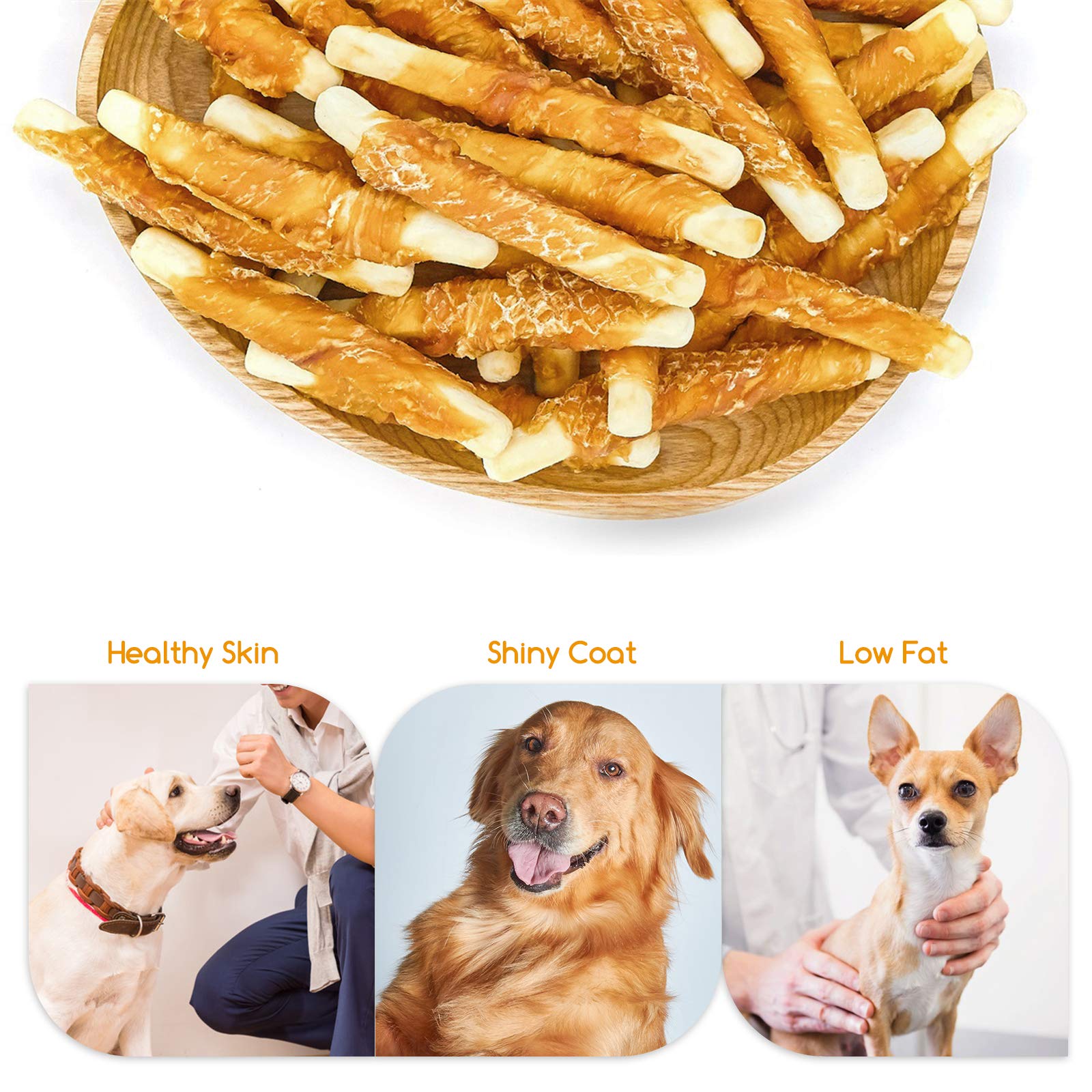 Jungle Calling Chicken Biscuits Dog Treats, Rawhide Free Soft Chewy Treats for Training Rewards,10.6oz