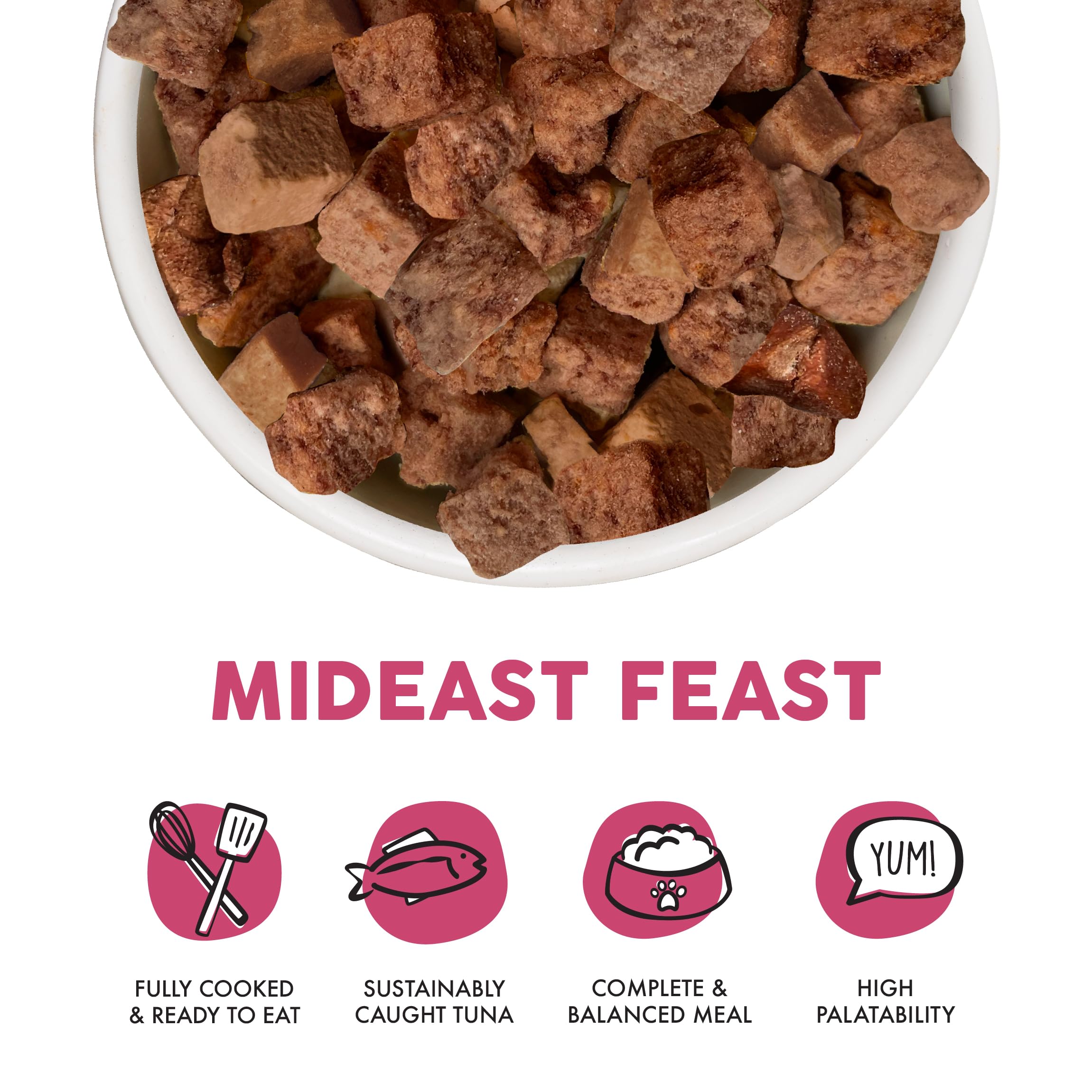 Weruva Cat Freeze Dried, Mideast Feast with Tilapia, 7oz Bag