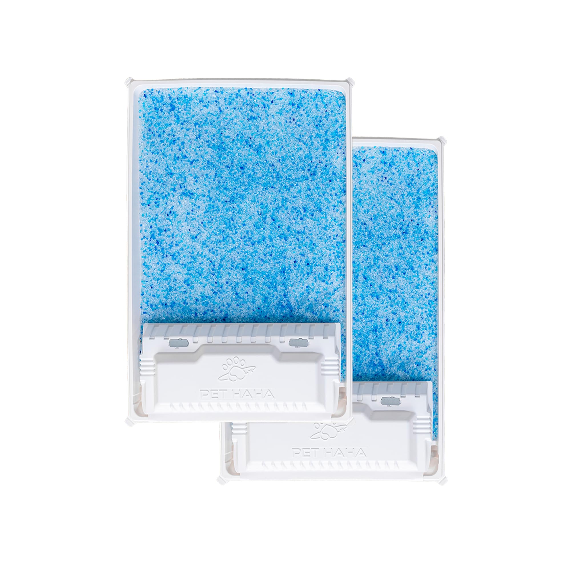 Crystal Cat Litter and Disposable Litter Trays 2 Sets Compatible with Petsafe Scoop-Free Classic/Legacy/Smart Litter Boxes, Trip