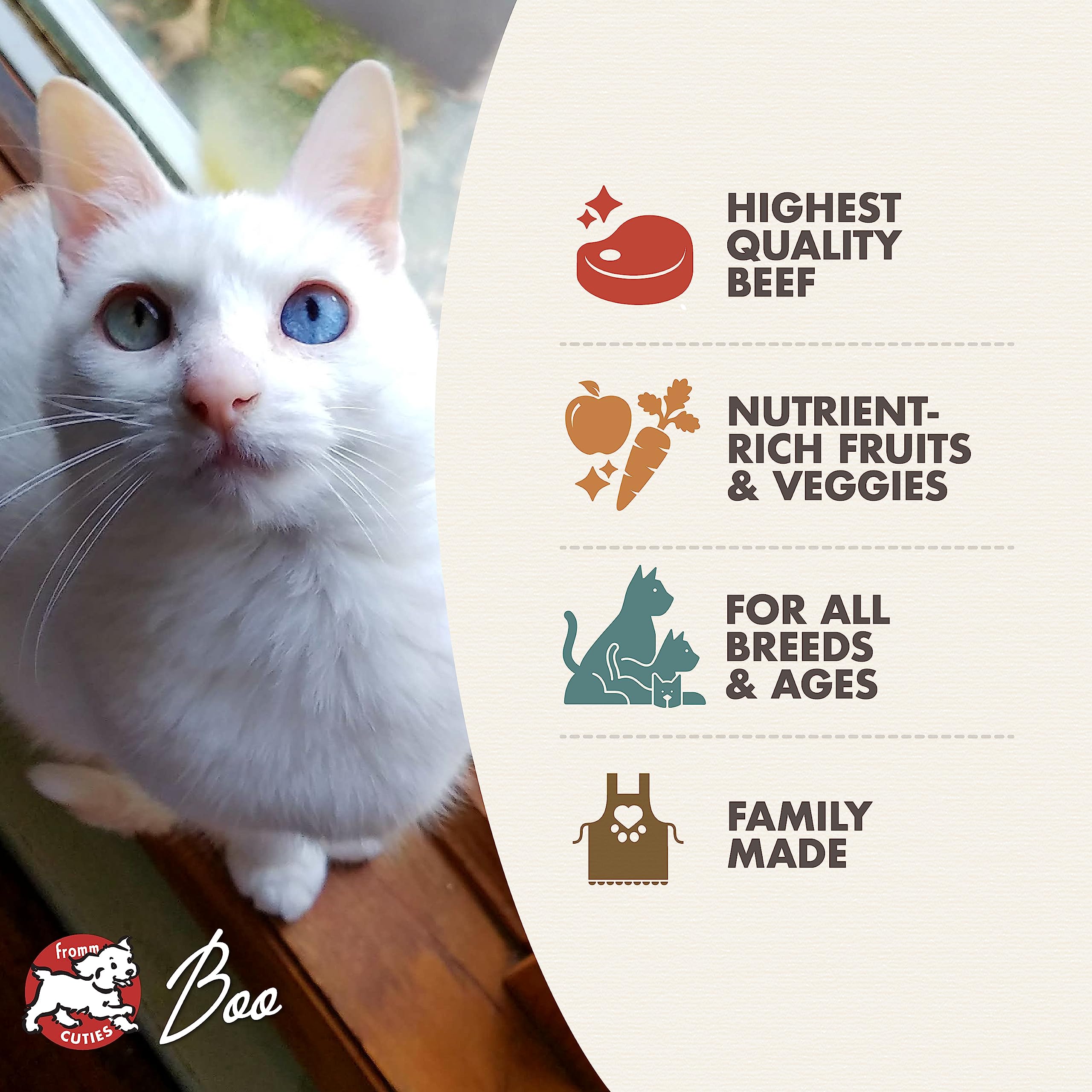 Fromm Four-Star Nutritionals Beef Livattini Veg Cat Food - Premium Dry Cat Food - Beef Recipe - 10 lb