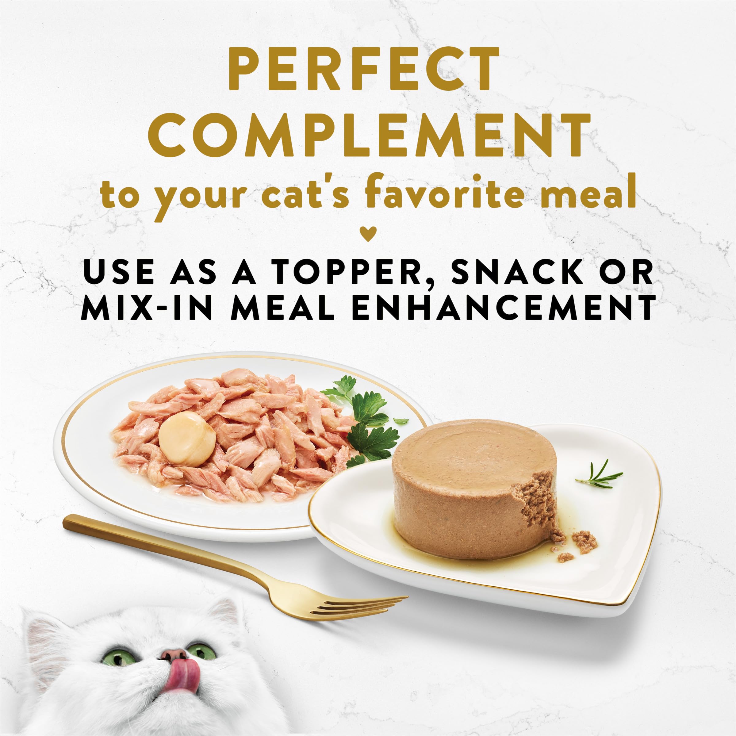 Purina Fancy Feast Appetizers Lickable Grain Free Wet Cat Food Topper Light Meat Tuna Appetizer with Scallop - (Pack of 10) 1.1