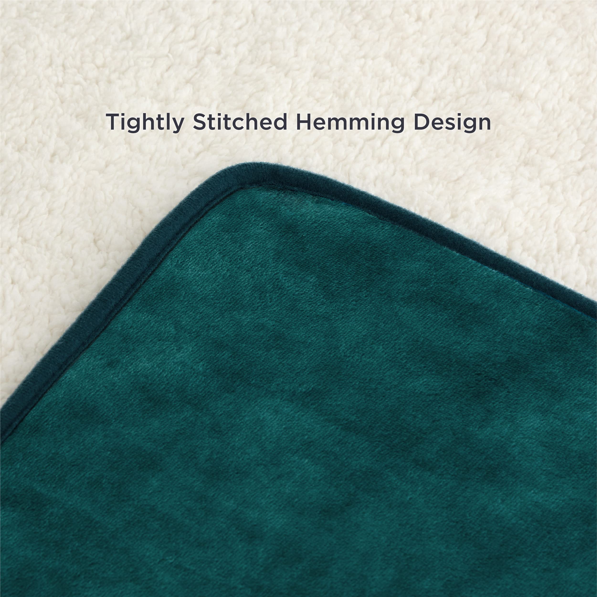 Bedsure Cat Blanket For Indoor Cats - Waterproof Calming Cat Blankets For Couch Protection, Sherpa Fleece Pet Blanket, Soft Plush Reversible Throw Furniture Protector, 50'X40', Green