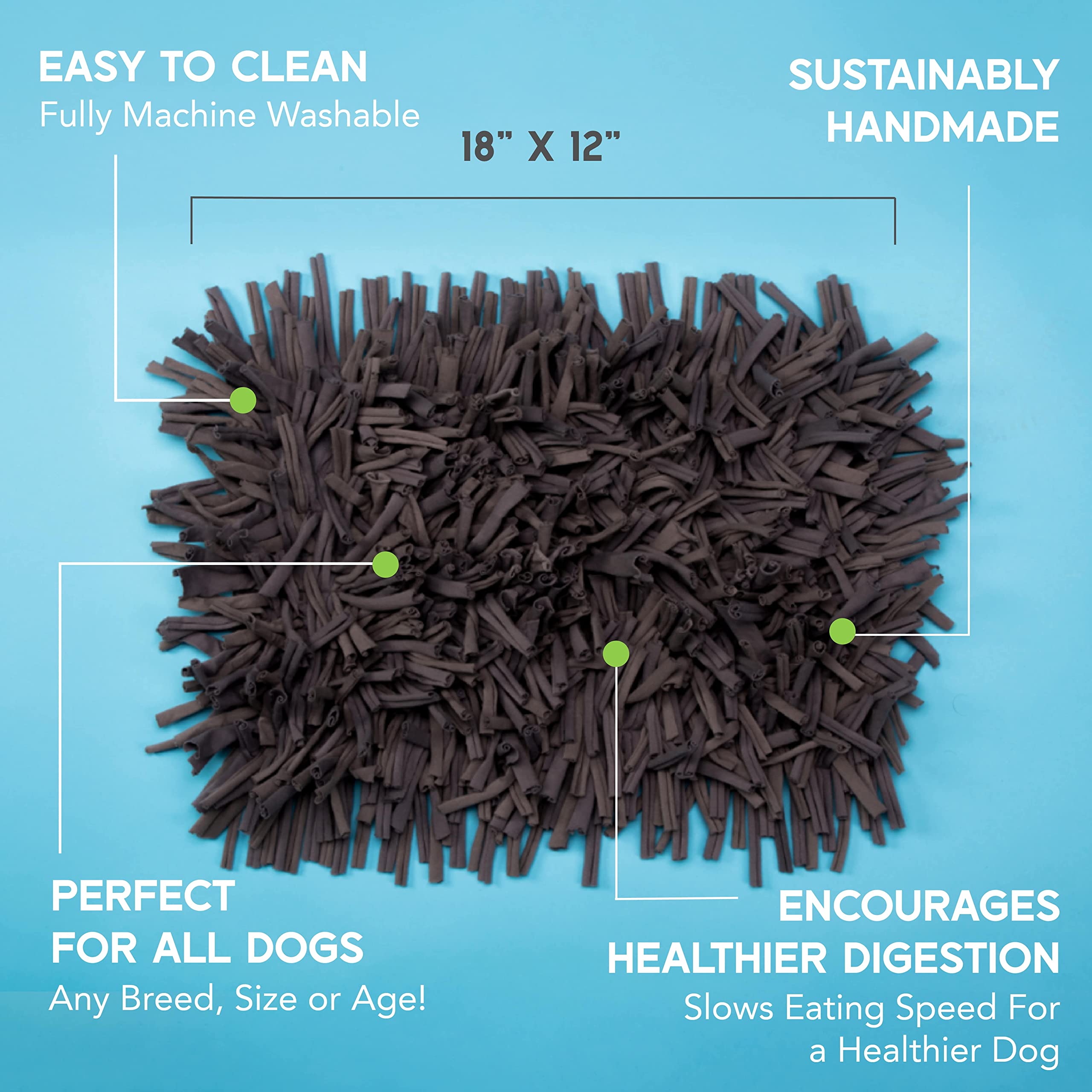 Paw 5 Dog Snuffle Mat For Dogs Small Dog Toys Interactive, Boredom & Anxiety Premium Feeding Mat For Slow Eating & Smell Trainin