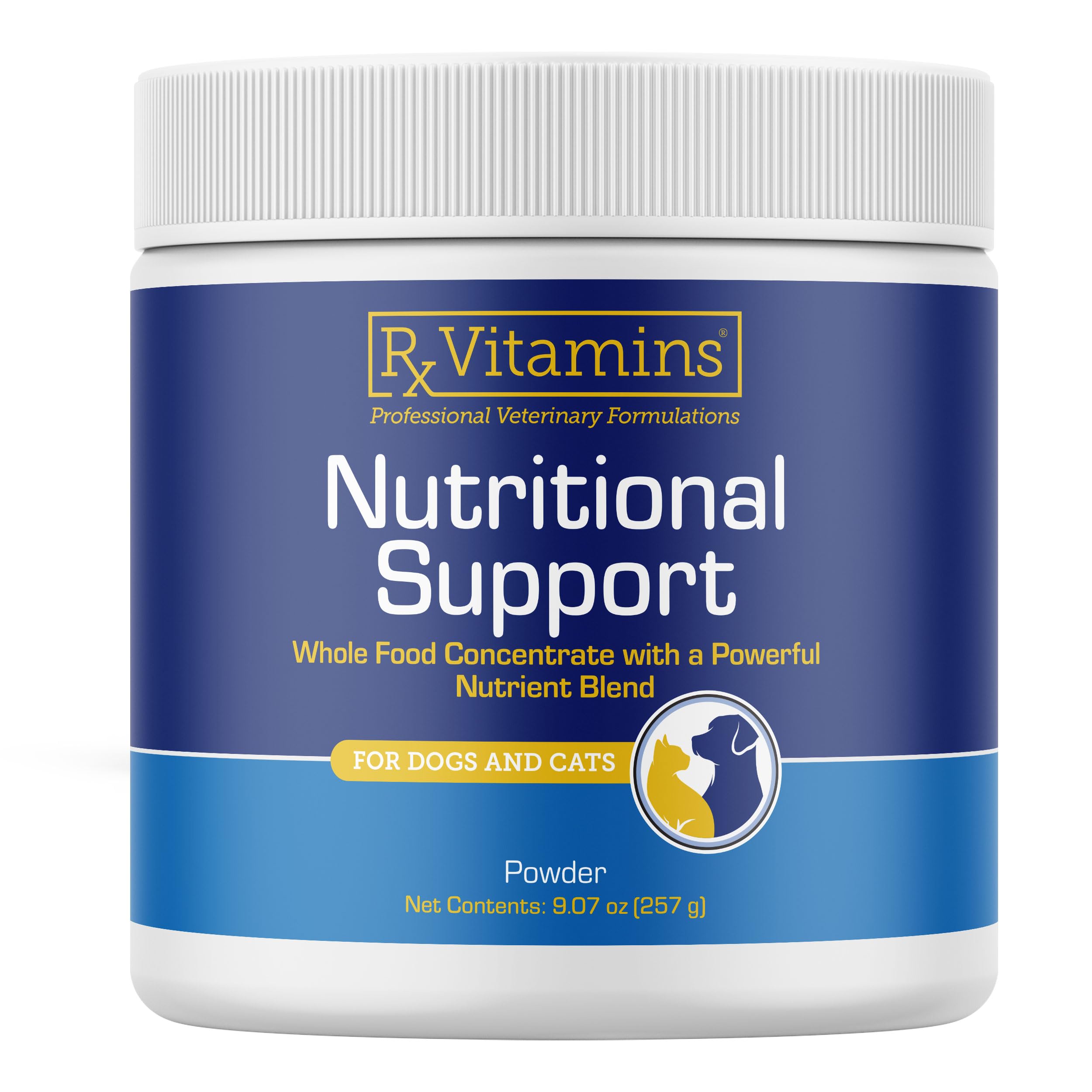 Rx Vitamins Nutritional Support - A Combination of Essential Vitamins, Minerals, & Other Beneficial Compounds for Dogs and Cats 