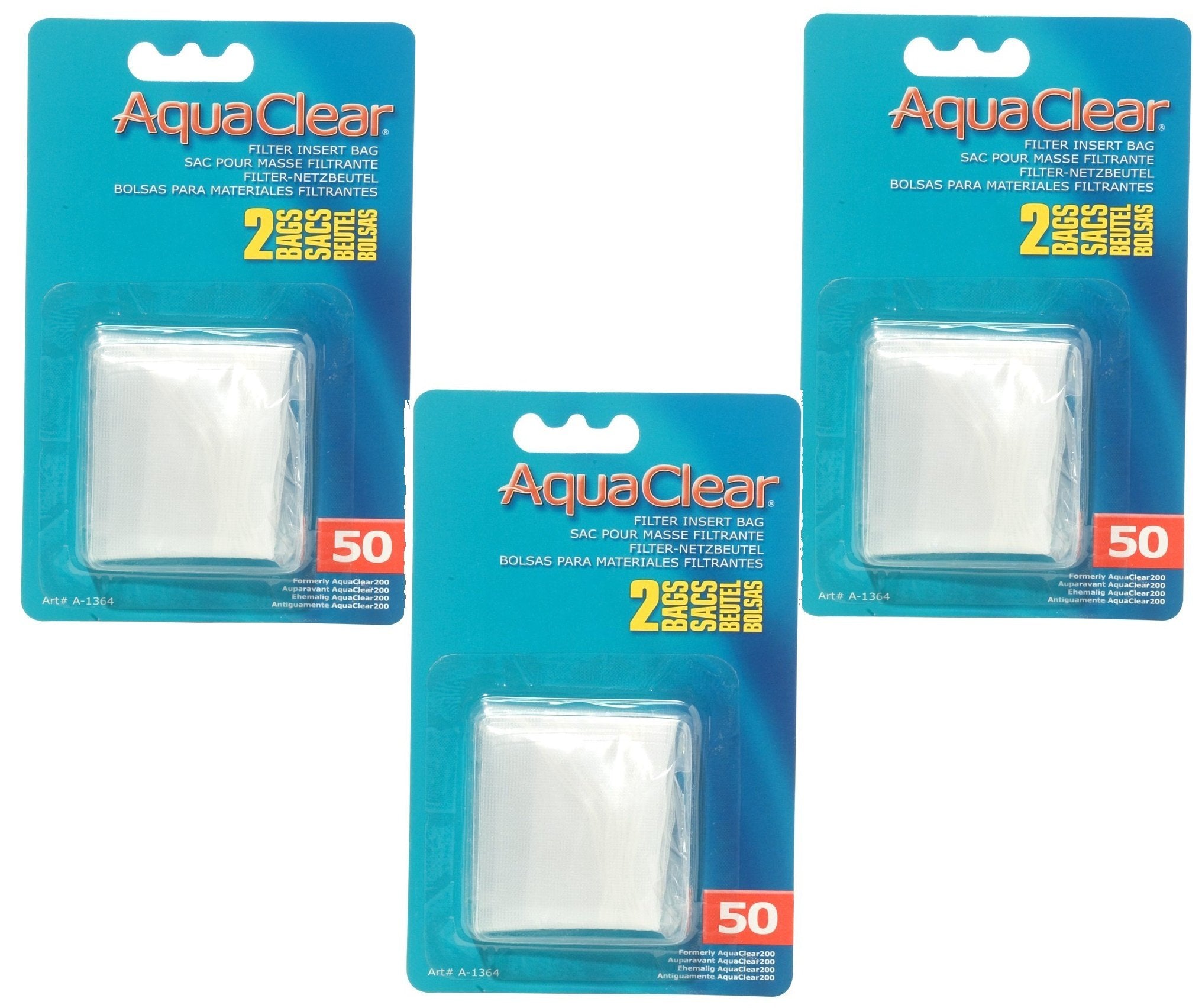 Aquaclear 50 Nylon Bags, Aquarium Filter Media Bags, 2-Pack, A1364