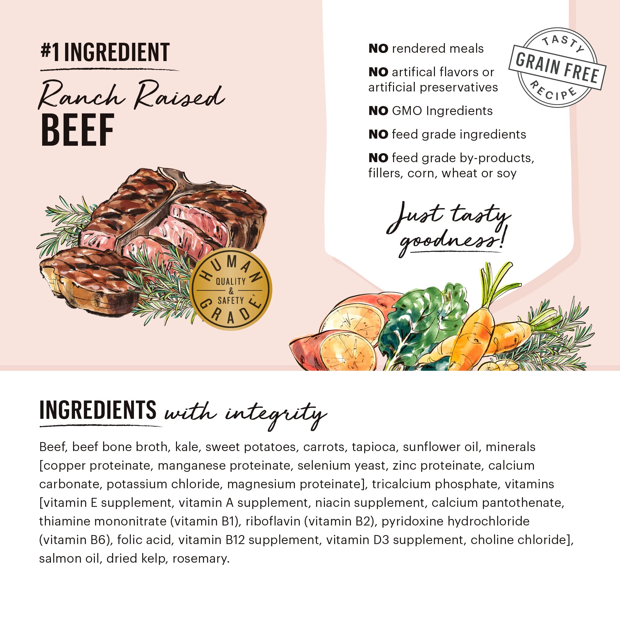 The Honest Kitchen One Pot Stews: Roasted Beef Stew with Kale, Sweet Potatoes & Carrots Wet Dog Food, 10.5 oz x6