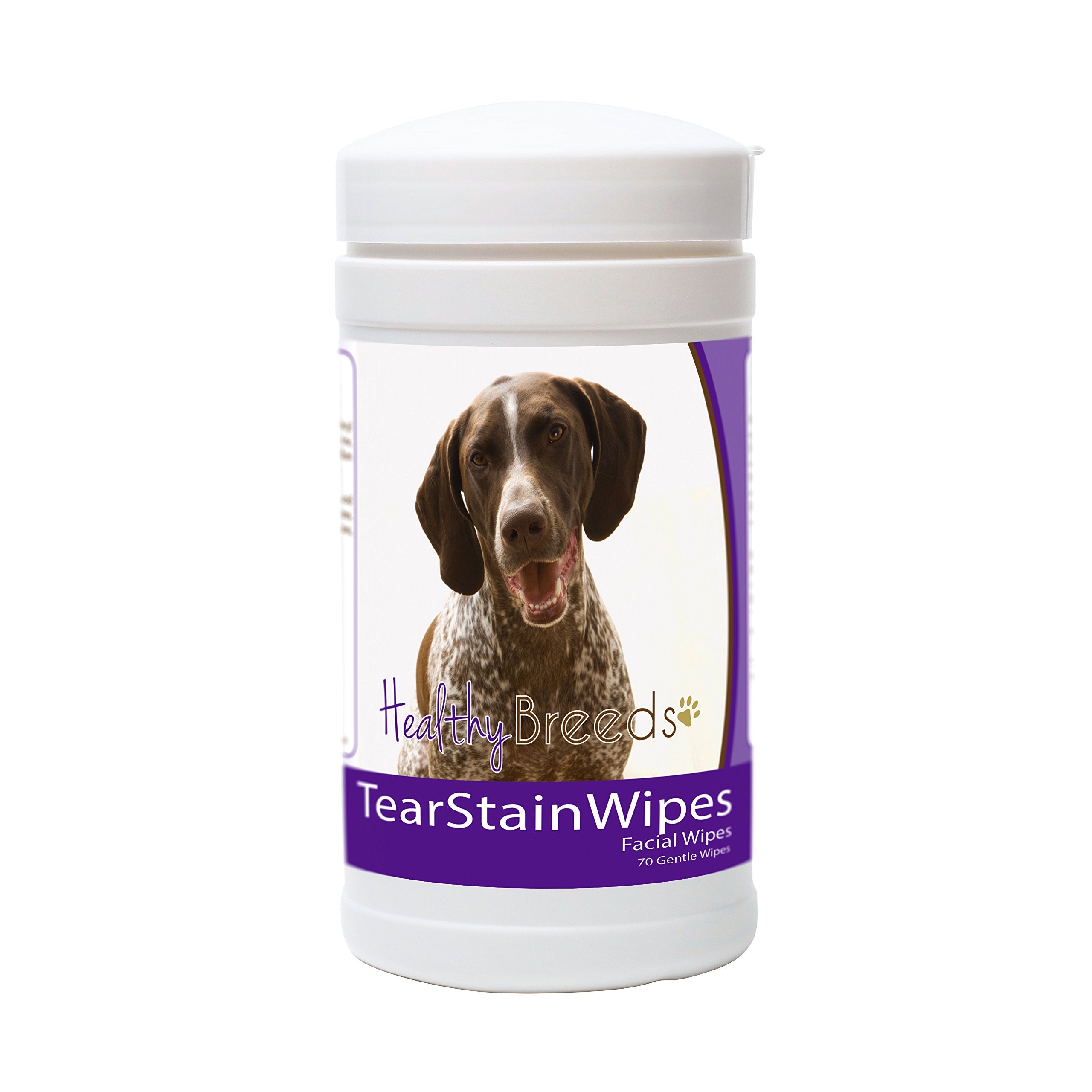 Healthy Breeds German Shorthaired Pointer Tear Stain Wipes 70 Count