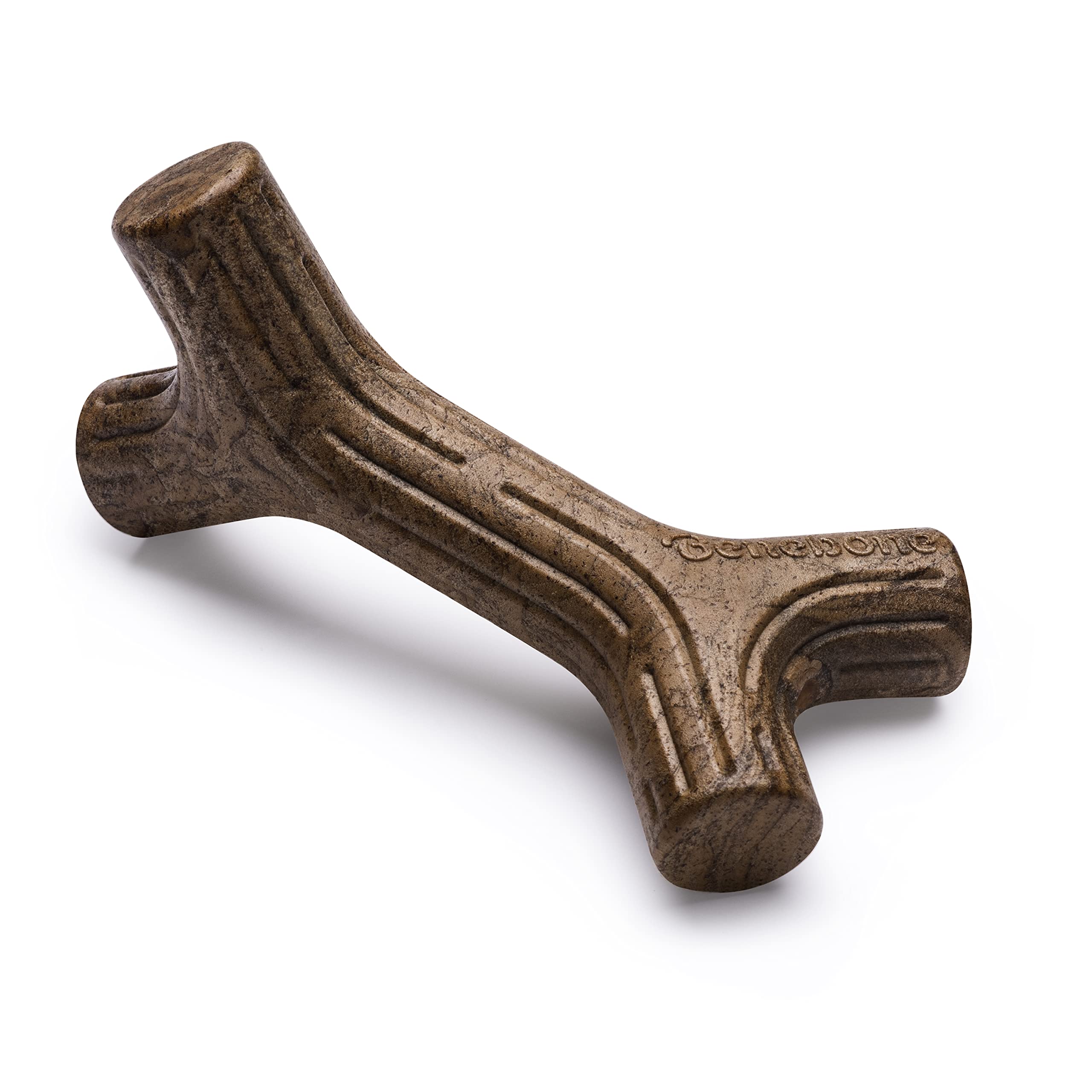 Benebone 2-Pack Maplestick/Zaggler Durable Dog Chew Toys, Real Maplewood, Real Bacon, Made In Usa Small