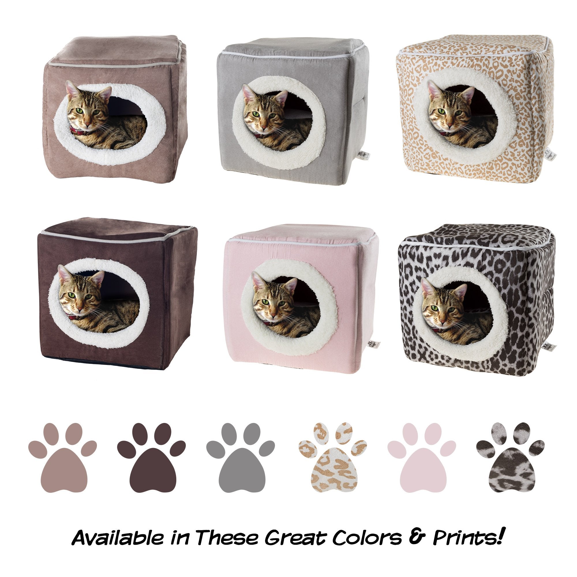 Cat Pet Bed, Cave- Soft Indoor Enclosed Covered Cavern/House For Cats, Kittens, And Small Pets With Removable Cushion Pad By Petmaker (Pink) 13X12X12