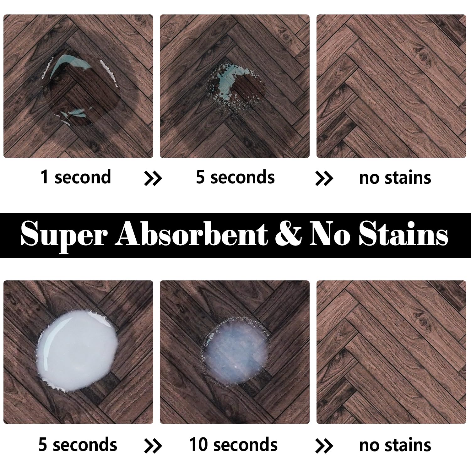 Dog Food Mats for Floors Absorbent, Pet Cat Food Mat - Quick Dry Dog Bowl Mats for Food and Water