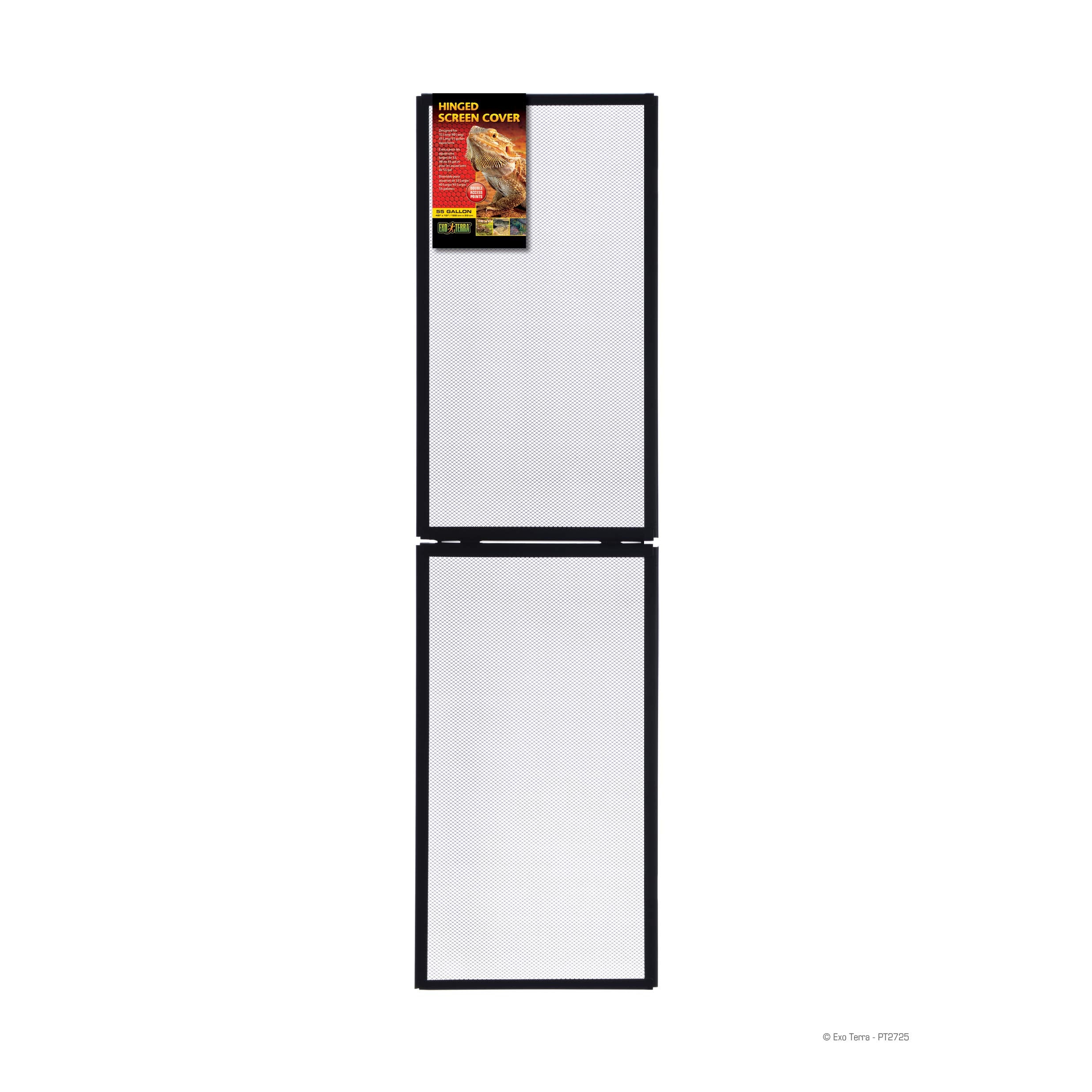 Exo Terra Screen Cover For Hinged Door, 55-Gallon, Small