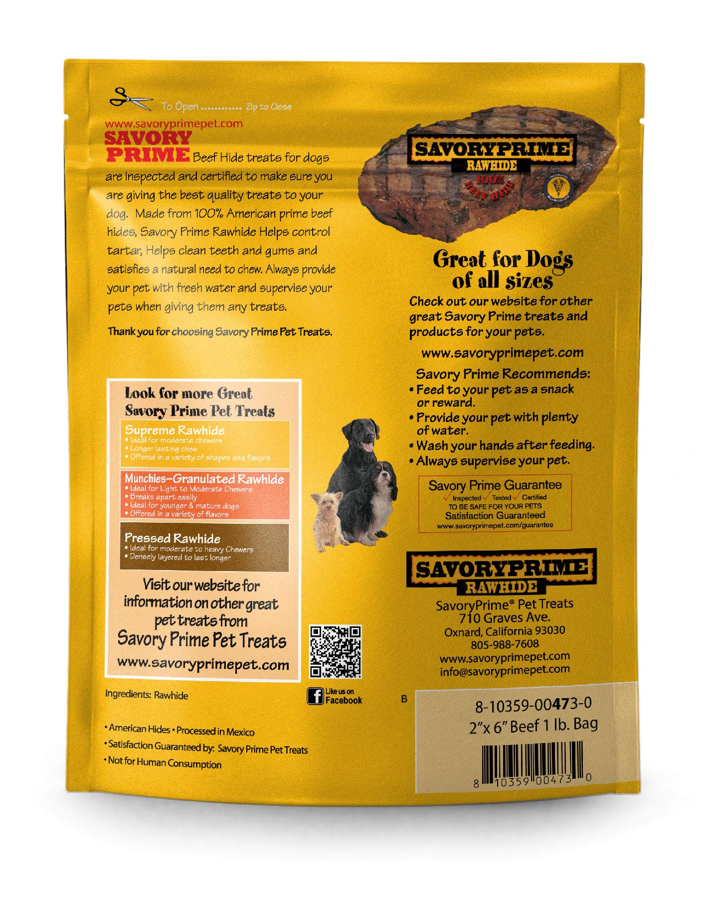 RAWHIDE CHIPS BEEF 1# (Pack of 1)