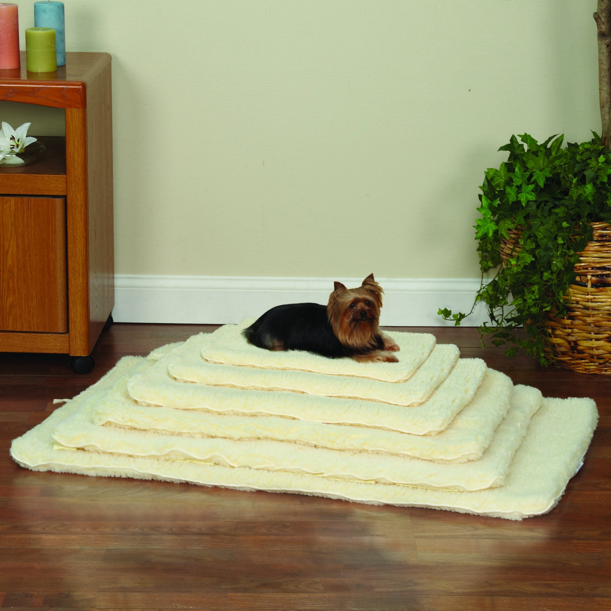 Slumber Pet Double-Sided Sherpa Mat, X-Small, Natural