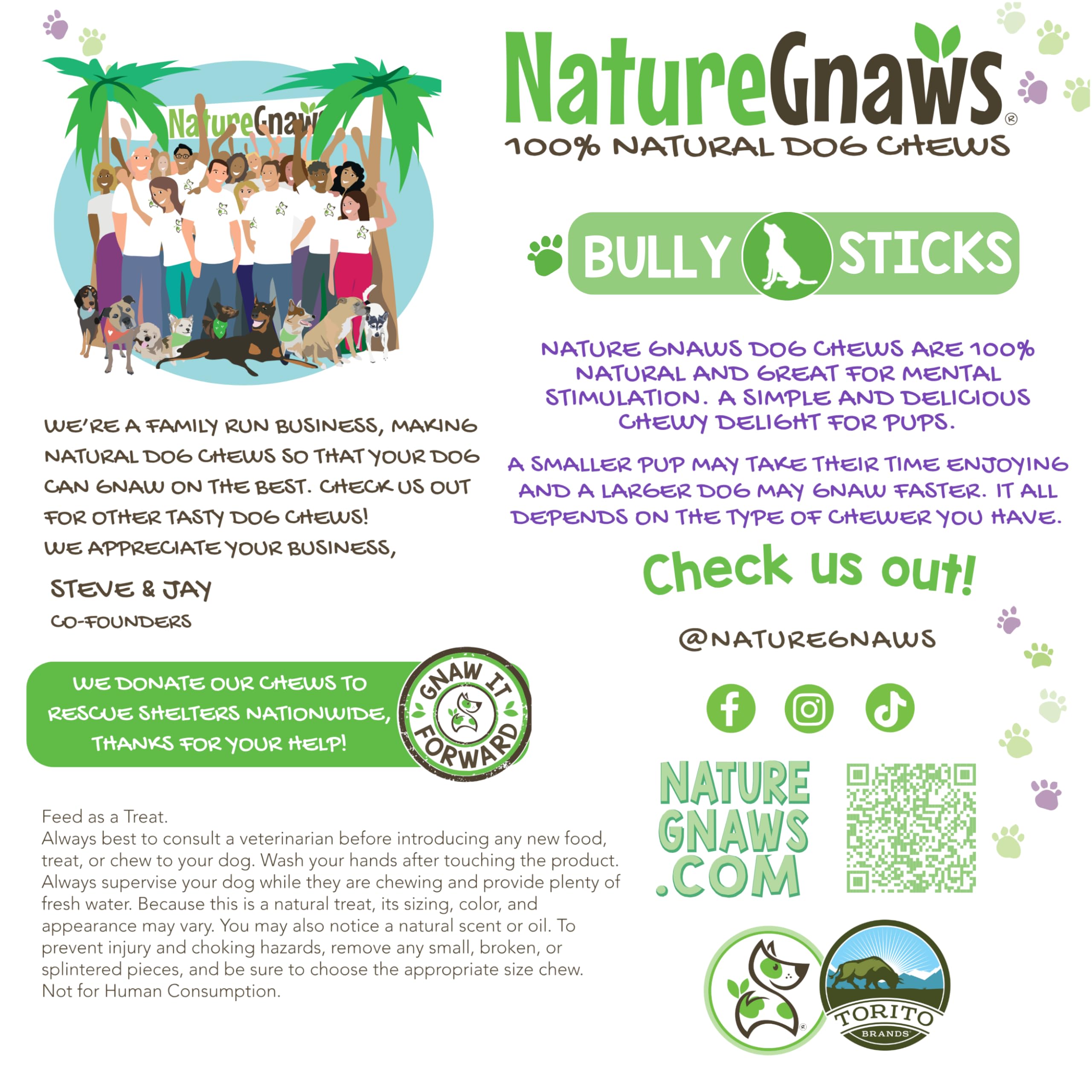 Nature Gnaws Thin Bully Sticks for Dogs 5-6 (1Lb) - Mixed Thickness - Long Lasting for Small Dogs and Puppies - Natural Thin Bee
