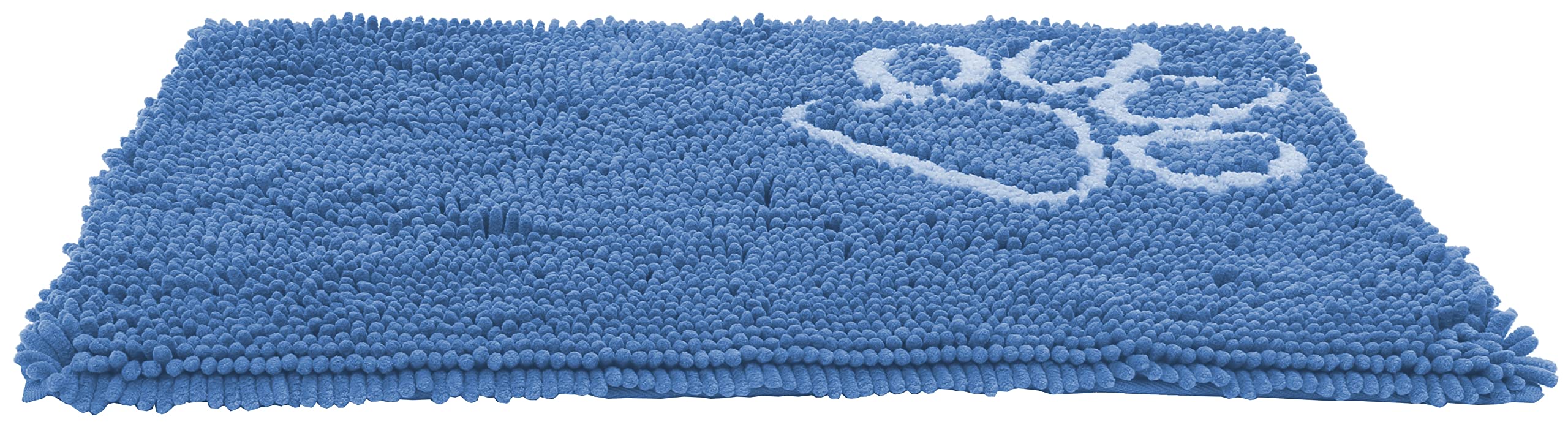 Pet Life Fuzzy Quick-Drying Anti-Skid and Machine Washable Dog Mat, Blue