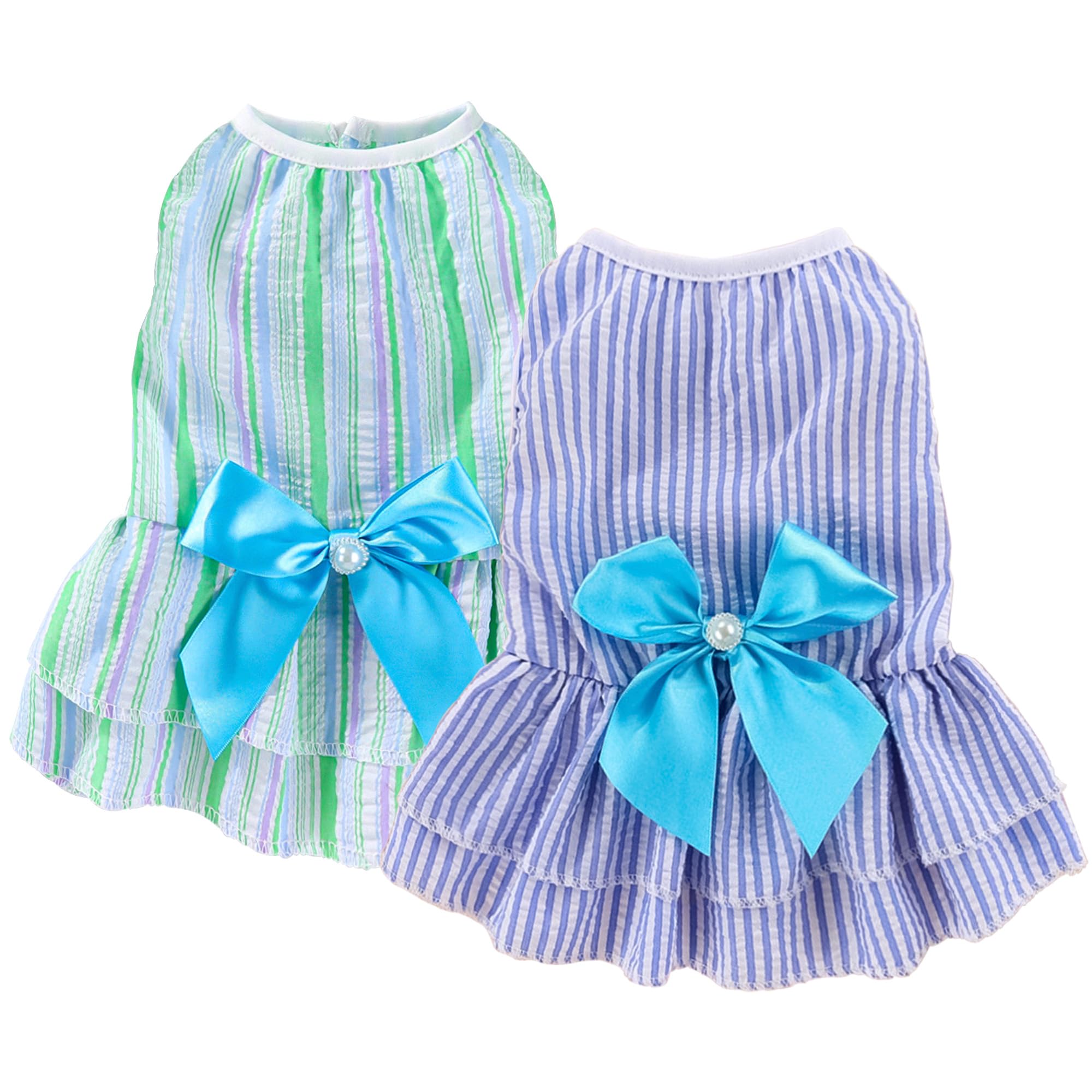 Dog Dress, Cute Pet Princess Dresses With Bright Color Design, Sweet Bowknot, Dog Clothes For Small Dogs Girl, Breathable & Ligh