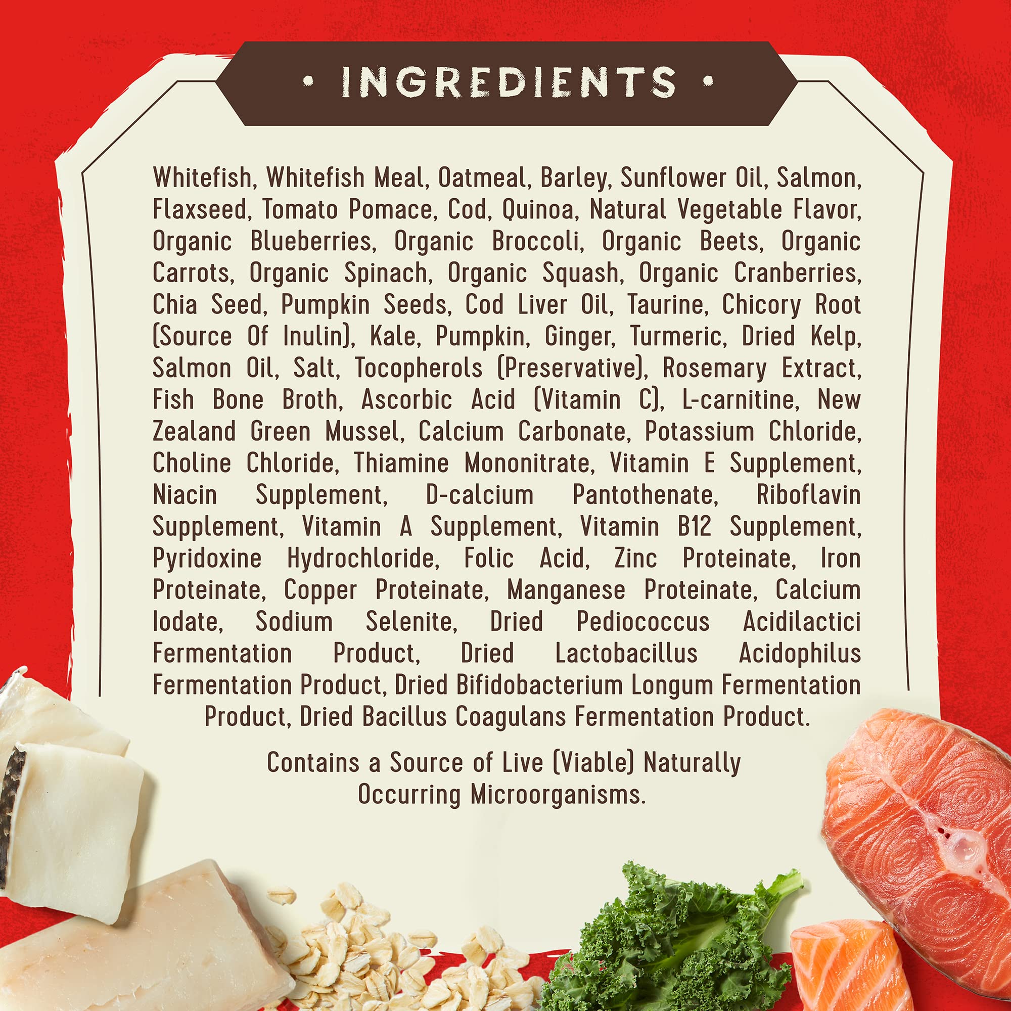 Stella & Chewy's SuperBlends Raw Blend Wild-Caught Whitefish & Salmon Recipe, 21 lb Bag, Wholesome Grains