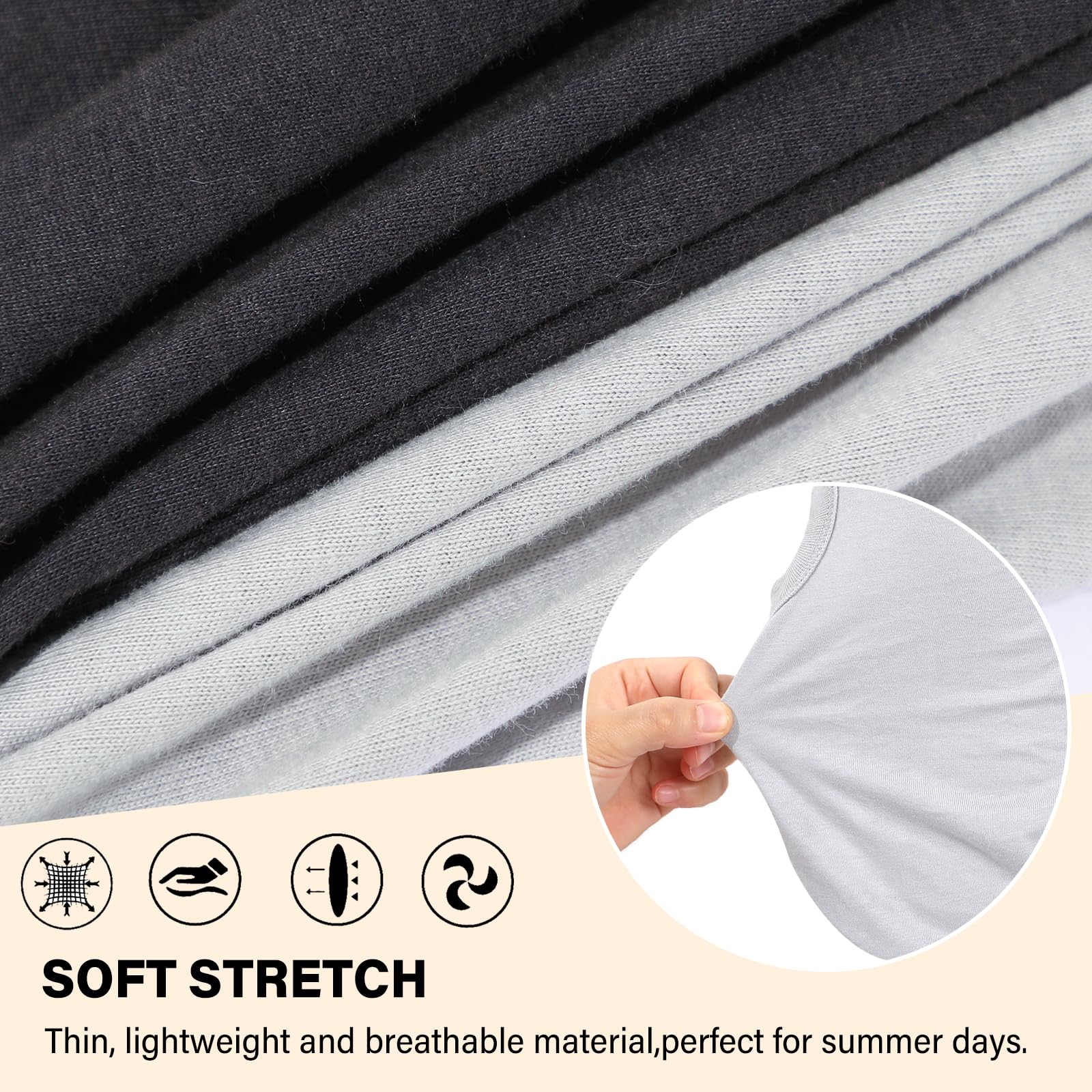 2-Pack Dog Shirts Summer Puppy Clothes Solid Color Sleeveless Pet T Shirts Dog Clothes For Small Medium Dogs Cats, Medium, Black