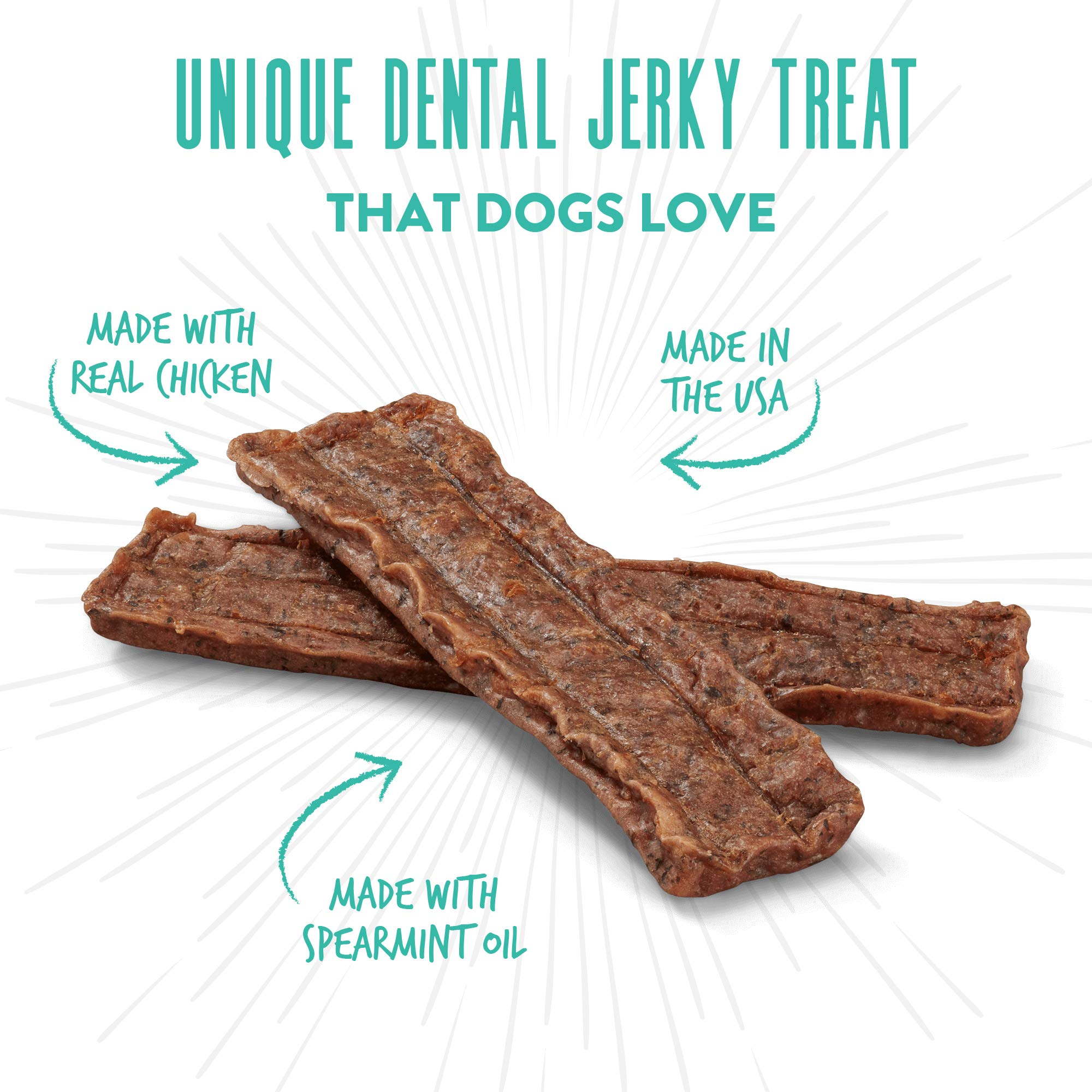 Dogswell Dental Jerky Dog Treats, Chicken, 24 Oz Pouch 1.5 Pound (Pack Of 1)