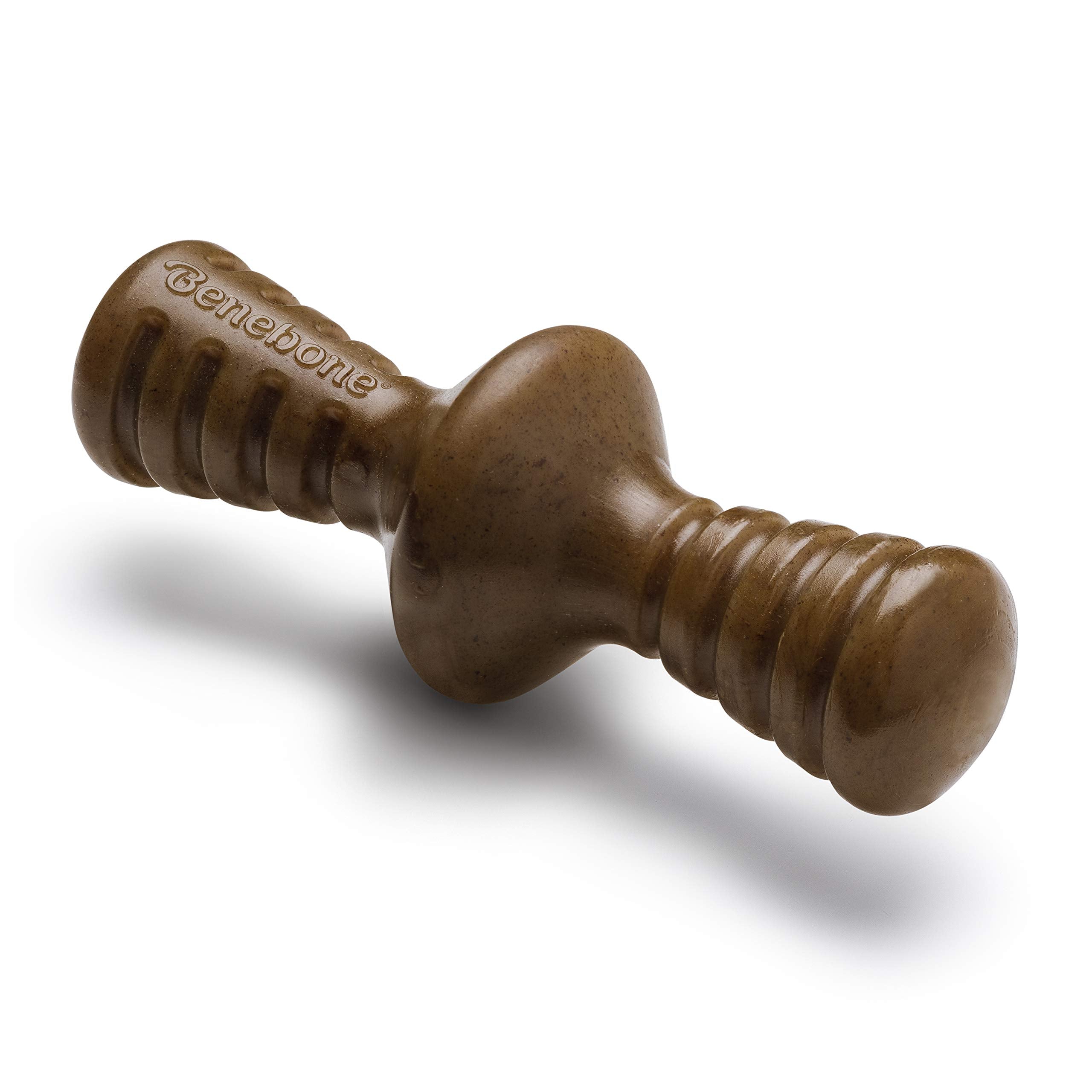 Benebone Zaggler Rolling Dog Chew Toy For Aggressive Chewers, Real Bacon, Made In Usa, Medium