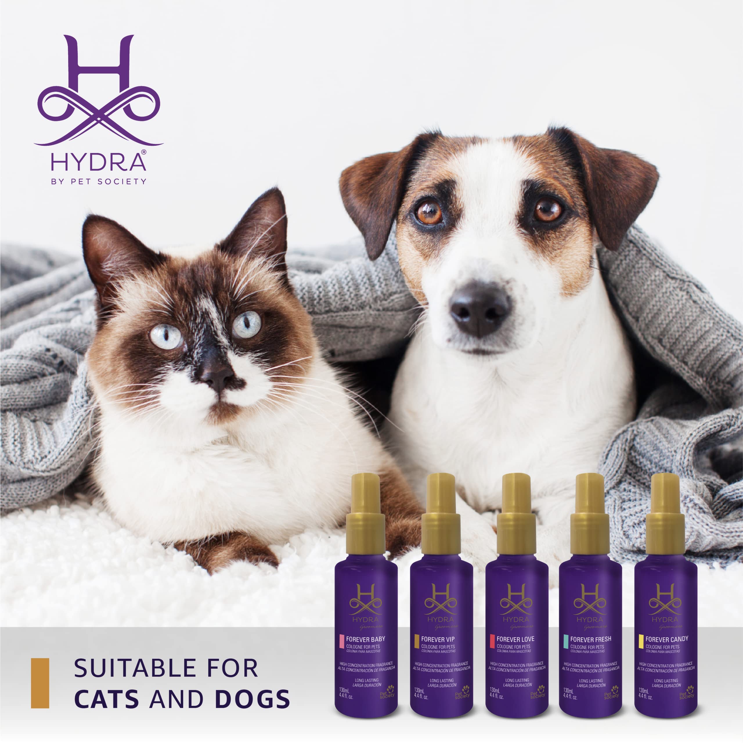 Hydra Forever Vip Pet Cologne, Finishing Cologne For Dogs And Cats, Grooming Spray, 4.4 Ounces
