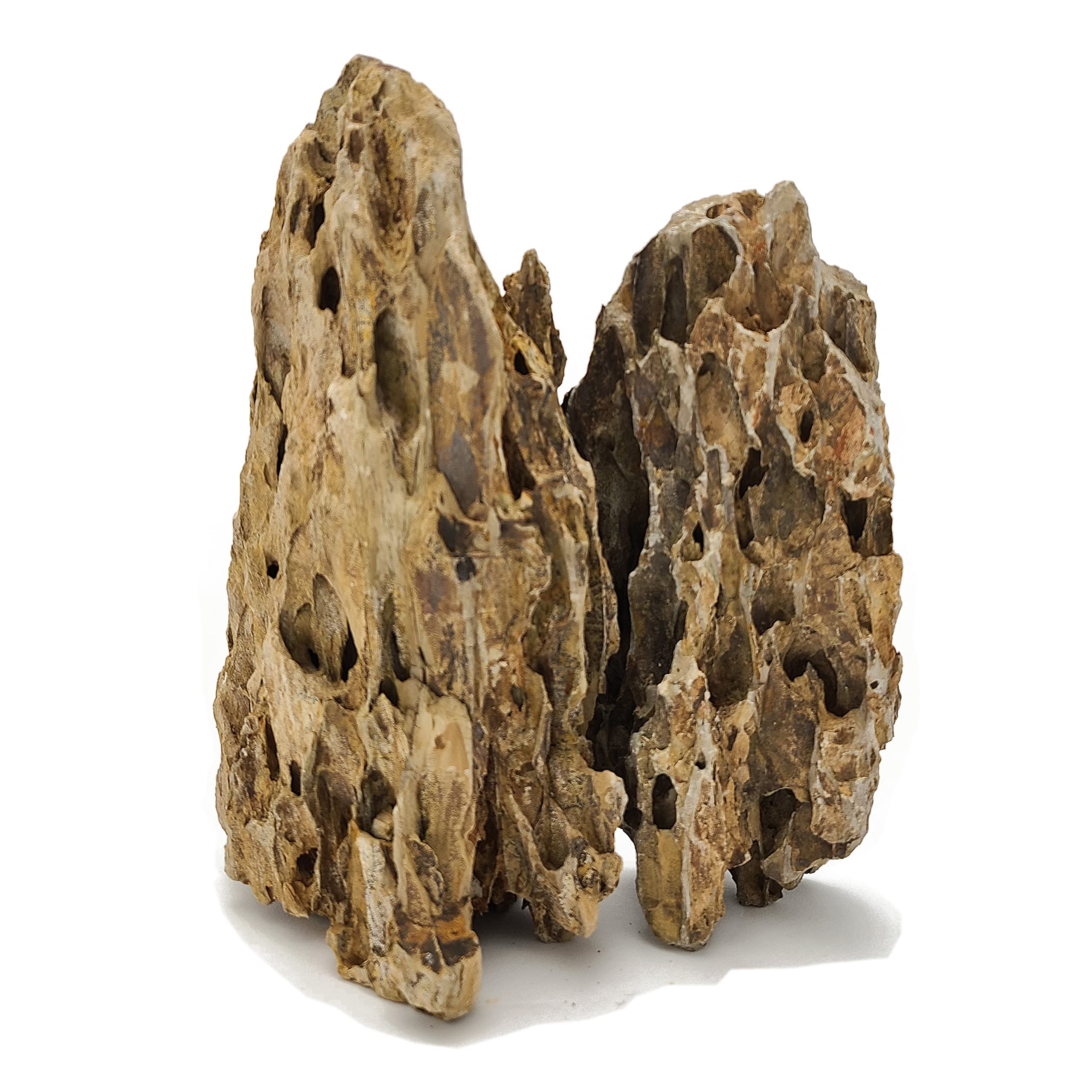 Lifegard Aquatics Dragon Ohko Aquascaping Rocks 25 Lbs Kits, Brown, (R480065WT)