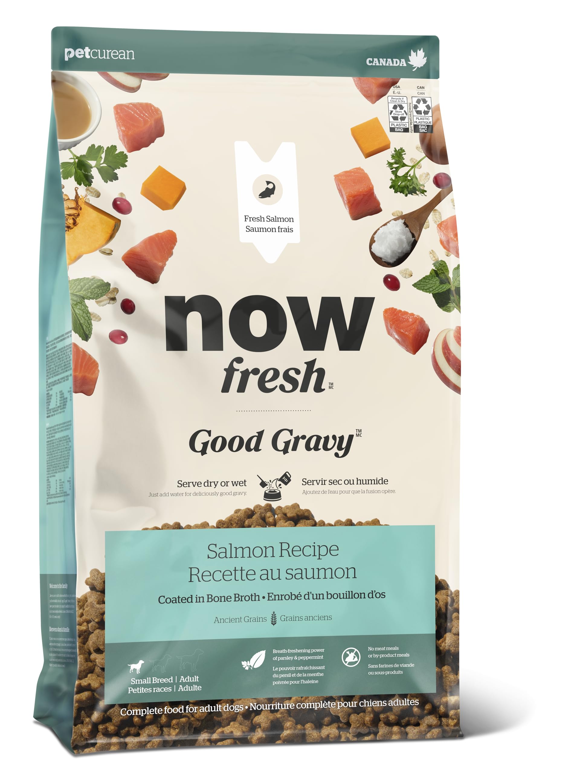 Now Fresh Good Gravy Small Breed Adult Dry Dog Food, Salmon, 3.5 lb