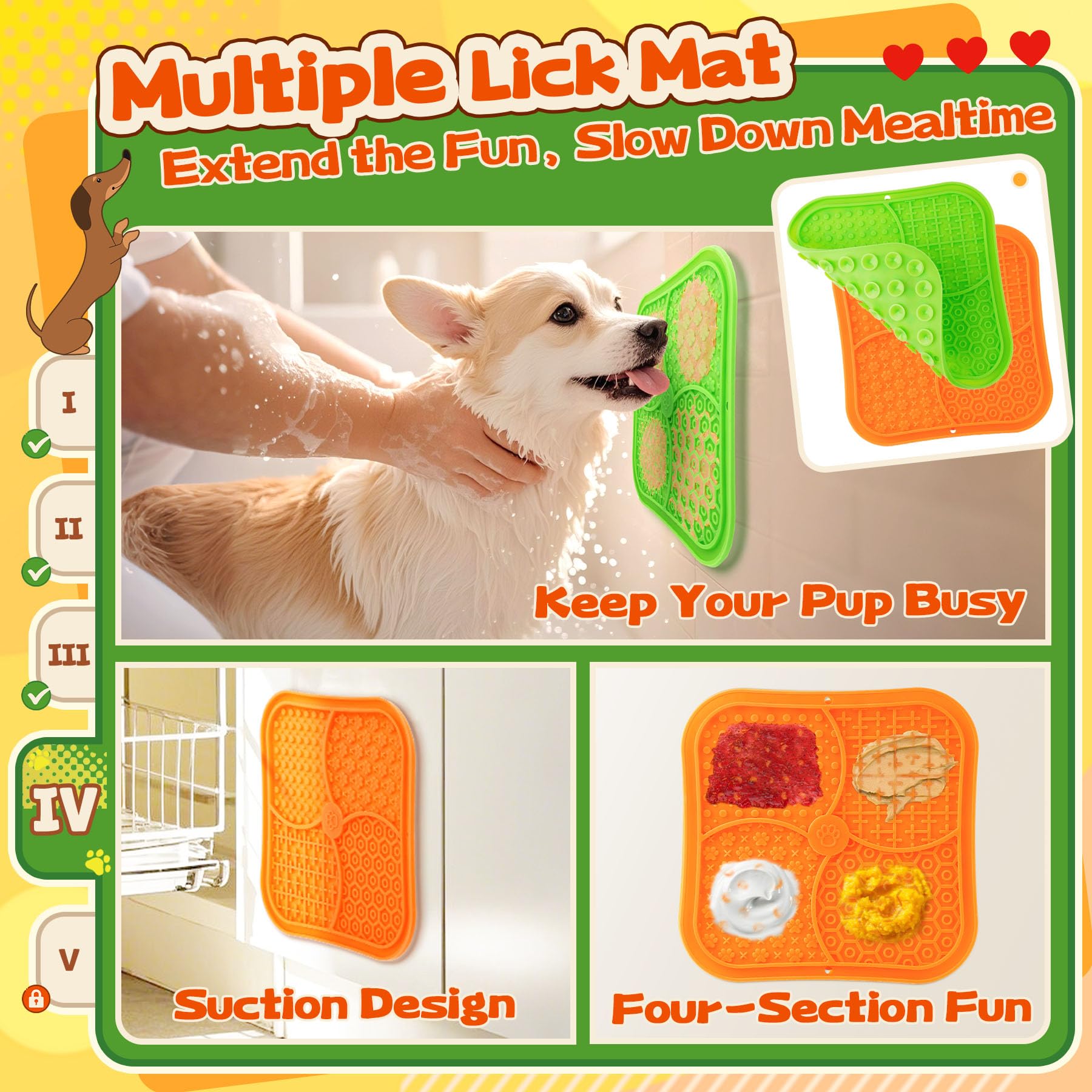Forfon 10 Pack Complete Dog Puzzle Toys Set-Dog Lick Mat & Feeding Bowl with Suction Cups for Small & Medium Breeds,Enrichment T