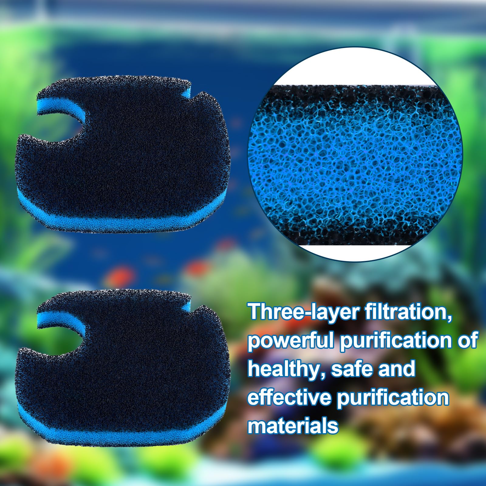 6Pcs Aquarium External Filter, Canister Aquarium Filter Accessories For Amosijoy 172/225/265Gph Aquarium External Filter Floss P