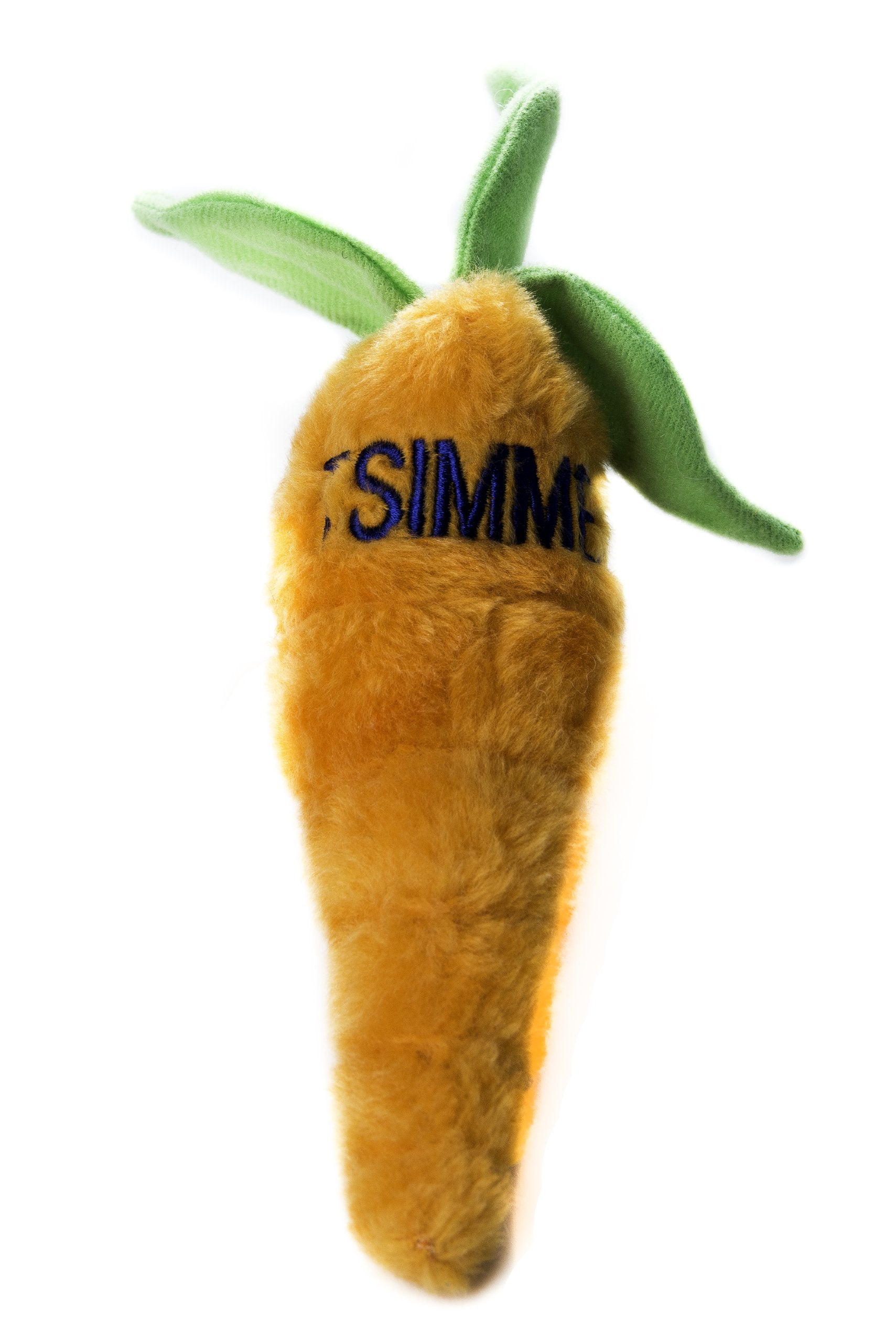 Copa Judaica Chewish Treat Tsimmes Carrot Squeak Plush Dog Toy, 3 by 9-Inch