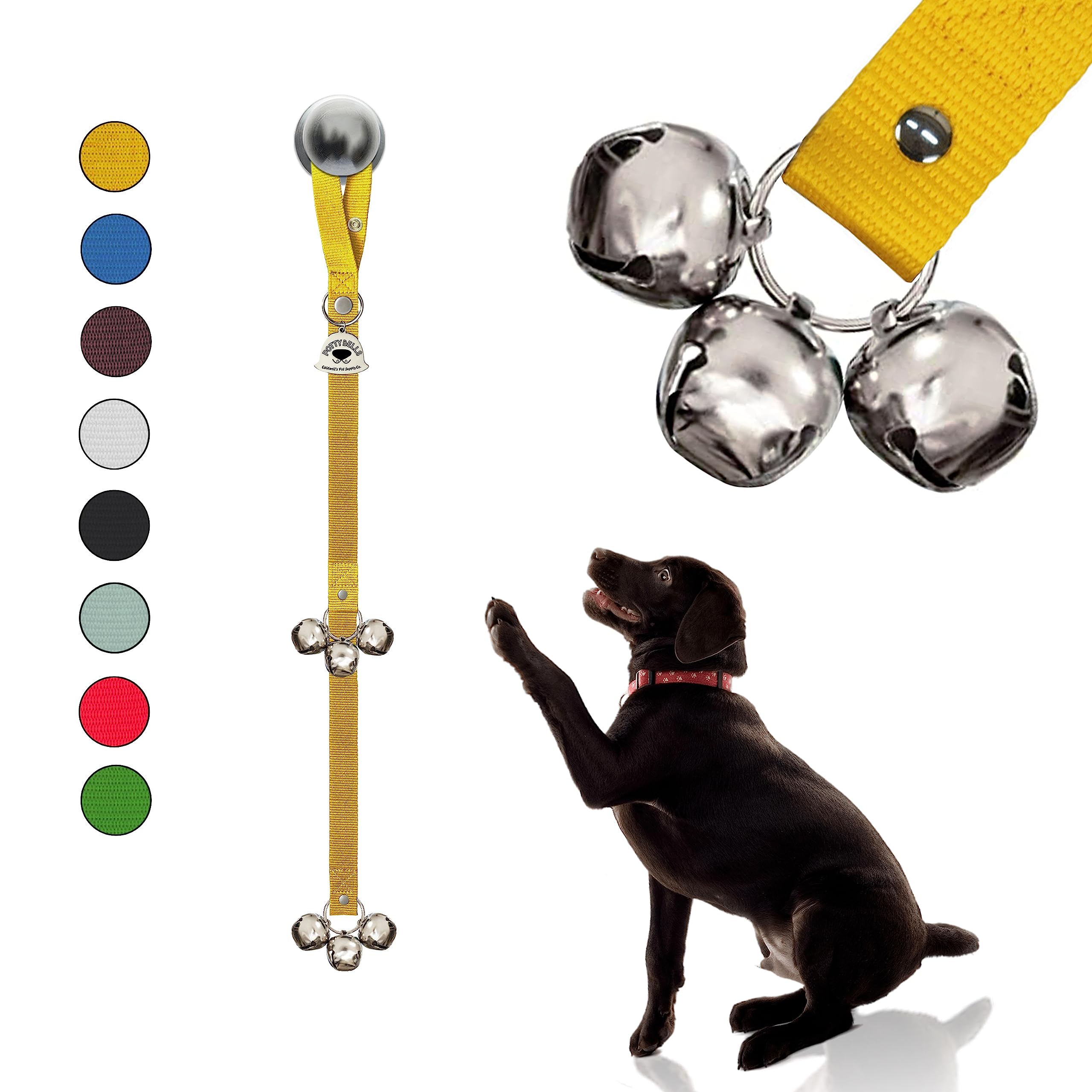 Caldwell'S Dog Potty Bell For Dogs To Ring To Go Outside - The Original Dog Door Bell For Potty Training - Premium Quality Dog Training Tools & New Puppy Essentials