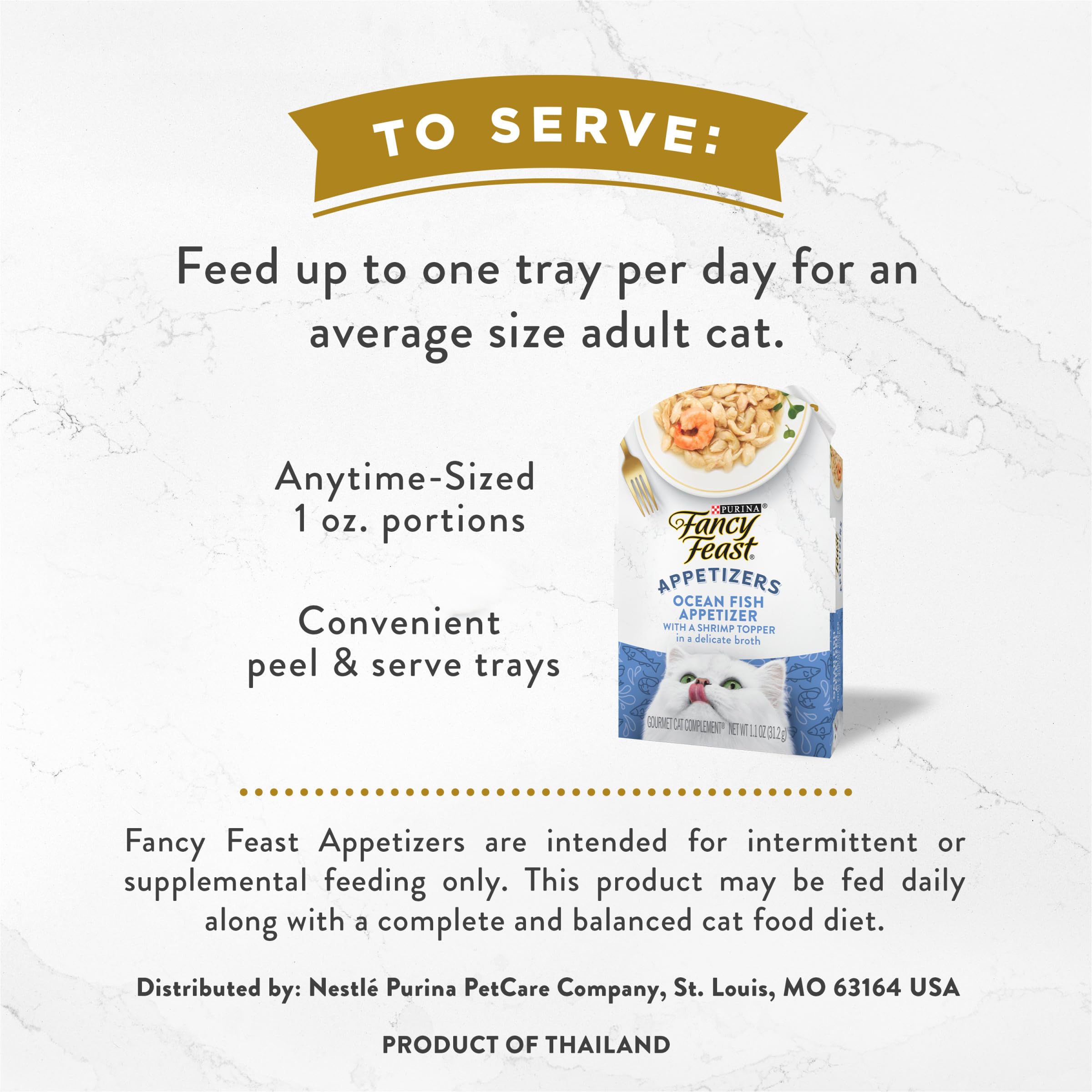 Purina Fancy Feast Lickable Appetizers Grain Free Wet Cat Food Topper Ocean Fish Appetizer with a Shrimp Cat Food Topper - (Pack