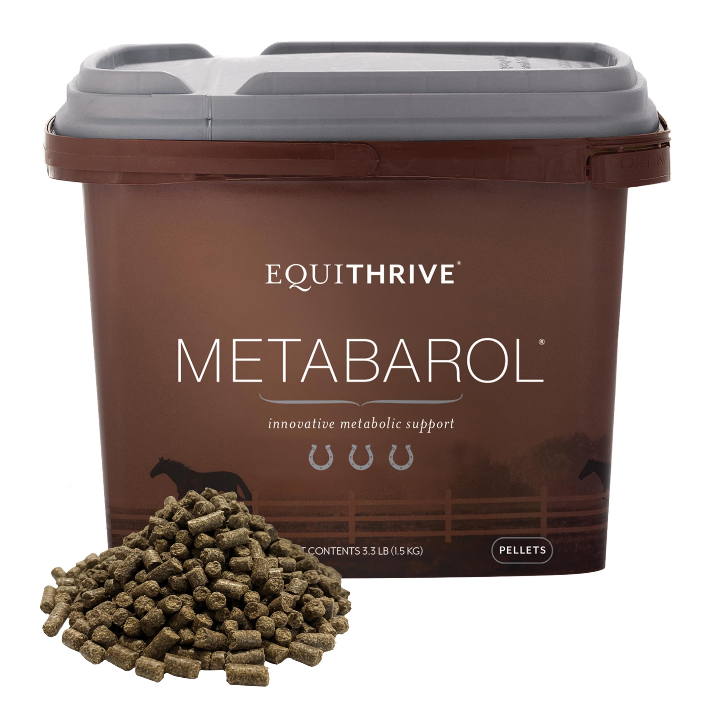 Metabarol Horse Supplement Pellets with Resveratrol, Metabolic Support Supplement for Horses, Equine Metabolic Supplement, Equin