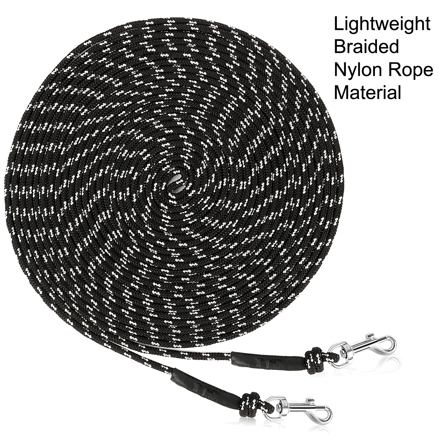 Rypet Reflective Cat Long Leash - 30 Ft Escape Proof Walking Leads Yard Long Lead Durable Safe Personalized Extender Leash Trani