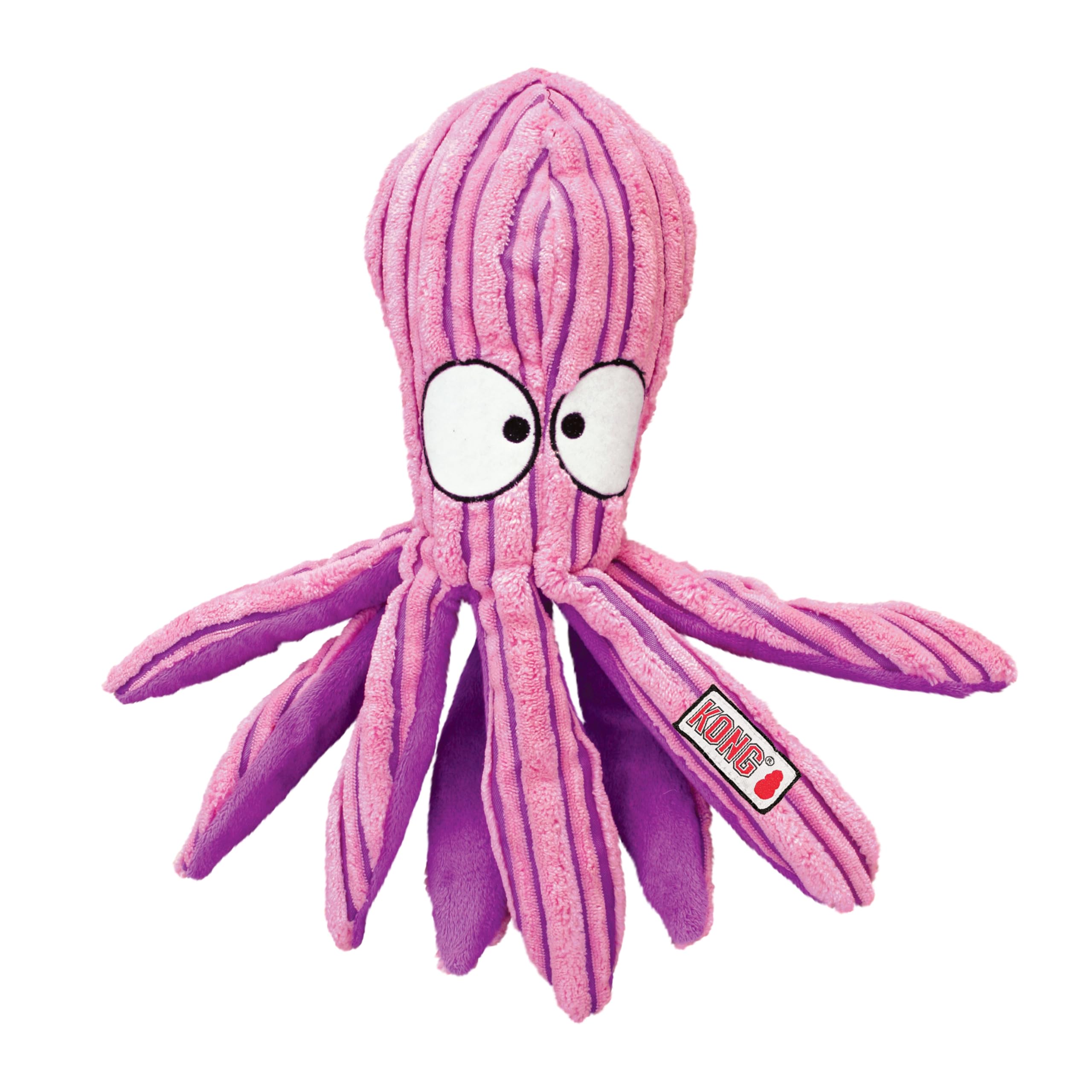 Kong Cuteseas Octopus Plush Dog Toy, Soft Cuddly Toy With Squeaker & Crinkle Sounds, Gentle On Teeth, For Snuggling, Tossing, In