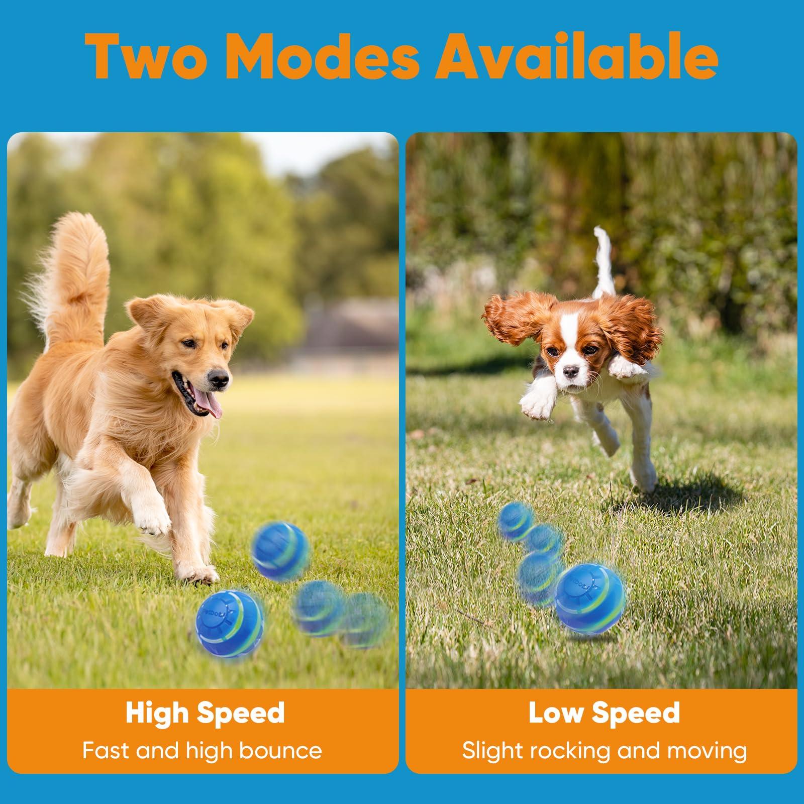 Petbobi Active Rolling Ball For Dogs Interactive Dog Ball With Led Flash Light, Include Self Moving Toys For Medium Large Dogs T