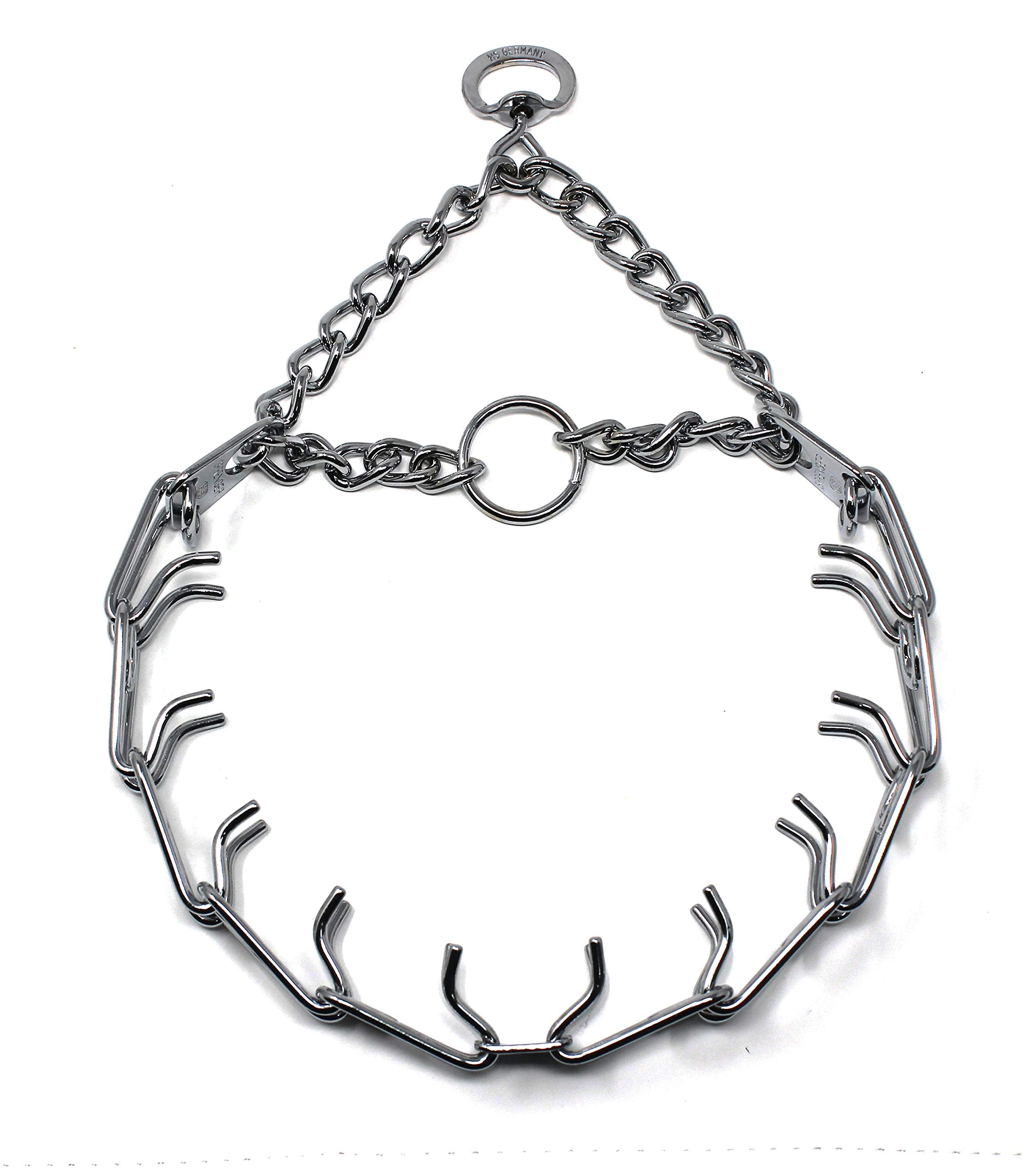 Herm Sprenger Prong Dog Training Collar Ultra-Plus Chrome Plated Steel Pet Pinch Collar No-Pull Collar For Dogs Anti Pull Training Collar Made In Germany 4Mm X 25In Large