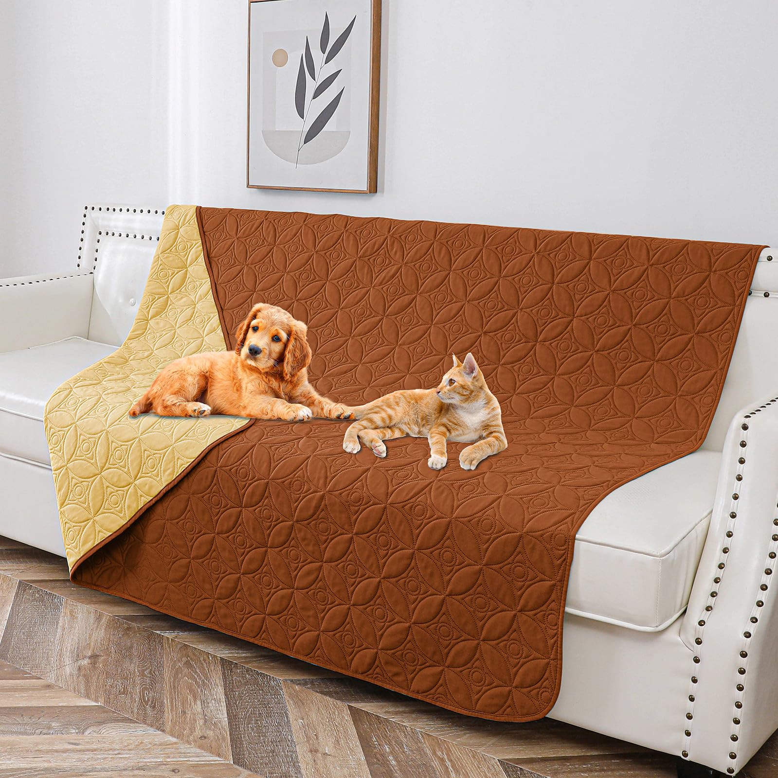 Tuffeel Waterproof Dog Blanket, 30x30 inches Small Pet Couch Covers for Sofa, Chair Bed Furniture Protector from Dogs Washable a