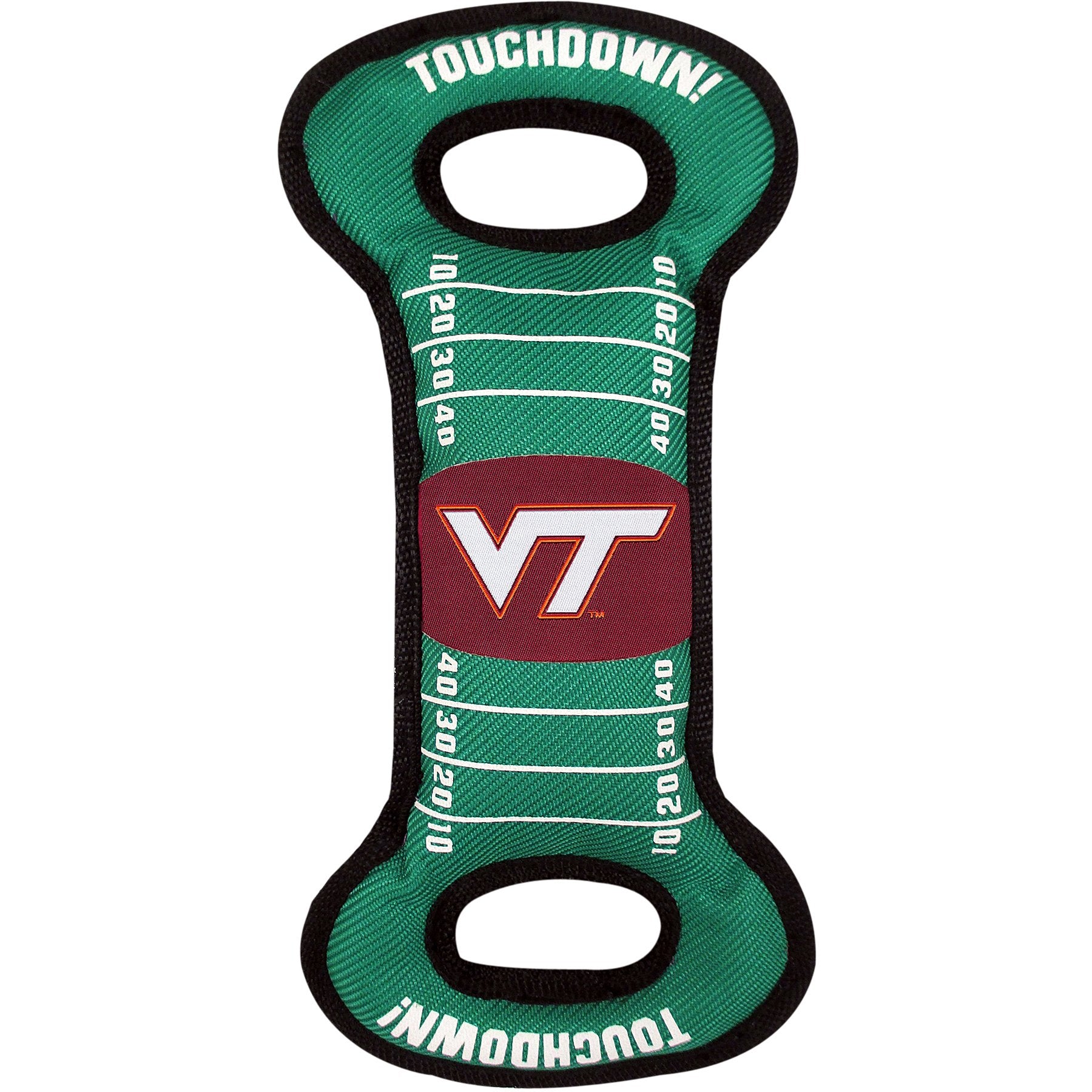 Pets First Ncaa Football Field Dog Toy With Squeaker. - Virginia Tech Hokies - For Tug, Toss, And Fetch. - Tough& Durable Pet To