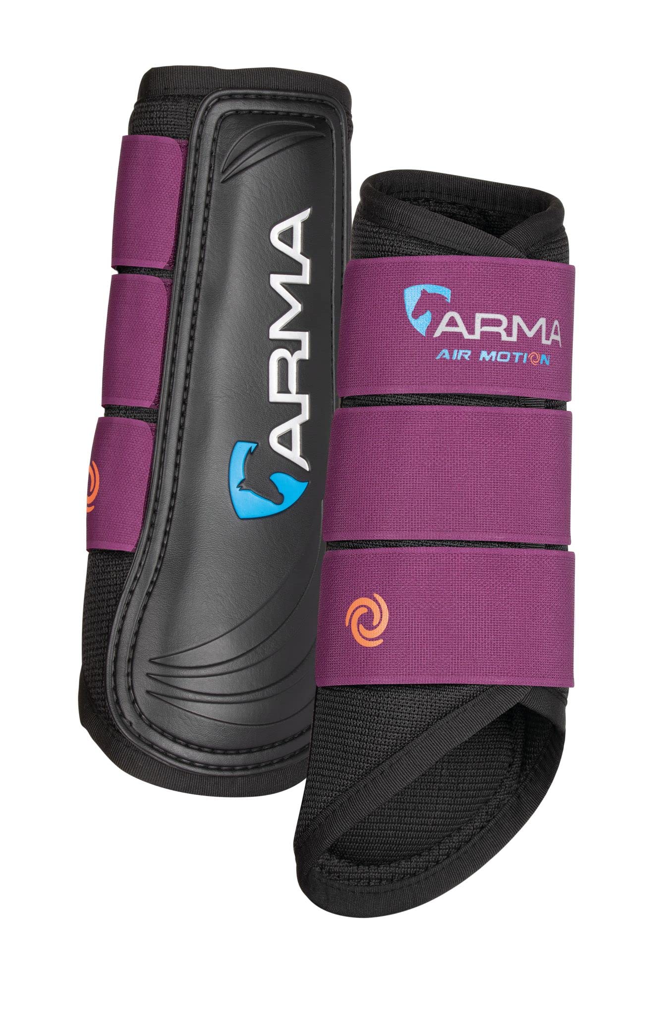 Shires ARMA Air Motion Brushing Boots (Plum, Small Pony)