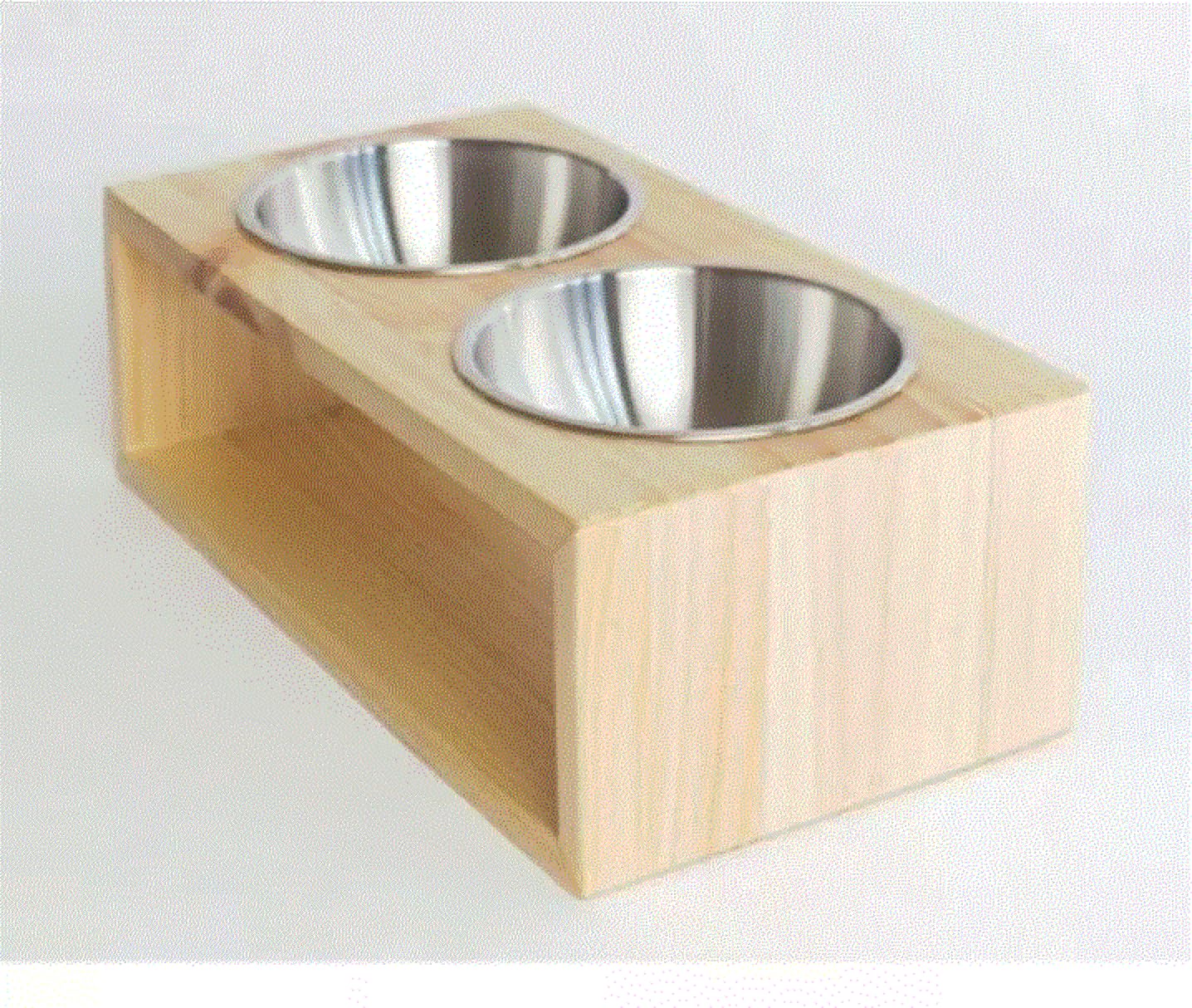 Sm Crafts Dog Bowls, Raised Pet Bowls Food And Water Bowls Dishes Stand Feeder With 2 Stainless Steel Bowls For Small Dogs & Cat