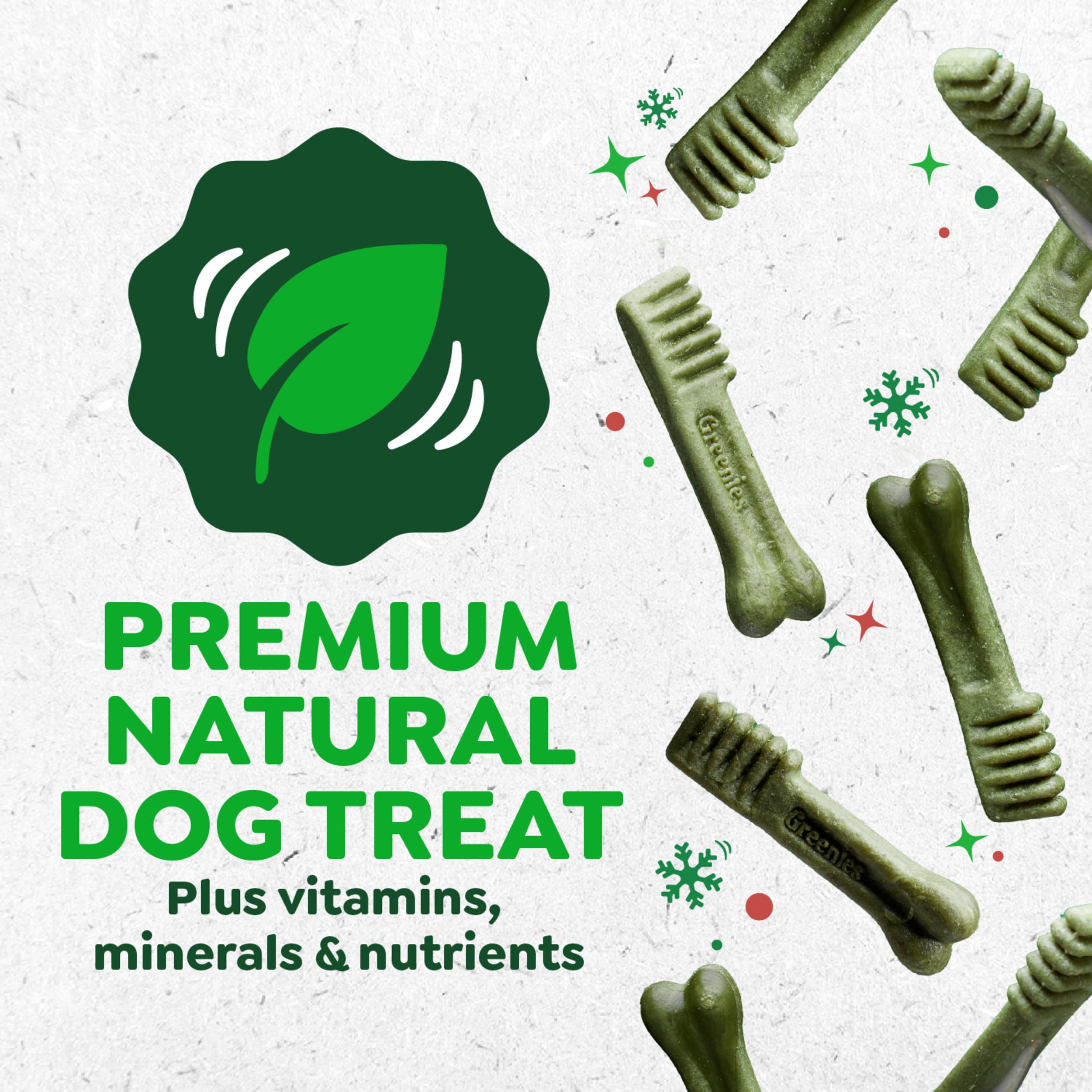 Greenies Regular Dental Dog Treats, Gingerbread Flavor, Limited Edition, 12 oz. Pack (12 Treats)
